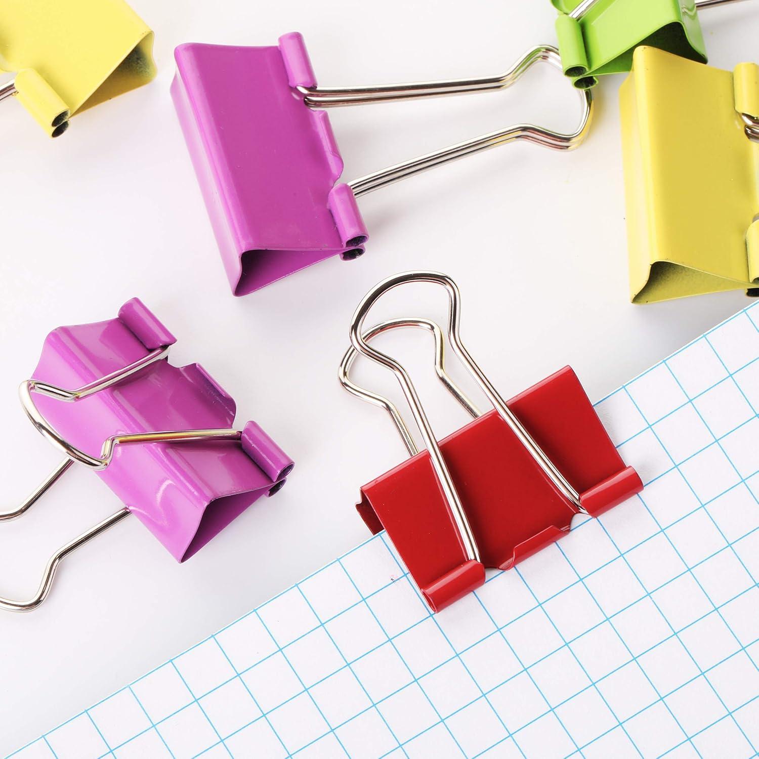 Clips de Carpeta Extra Grande Mr. Pen 5 cm 12 Piezas Color Variado