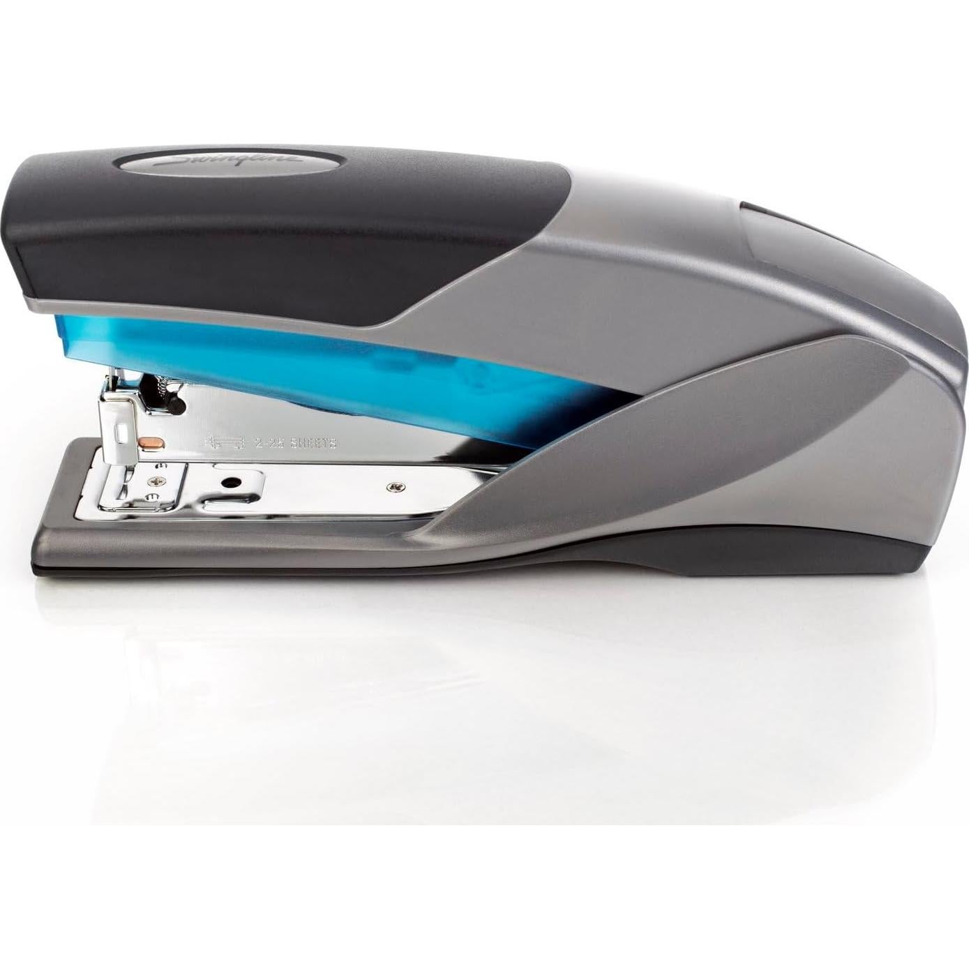 Grapadora Swingline Optima 25, Sujeta 25 Hojas, Azul y Gris