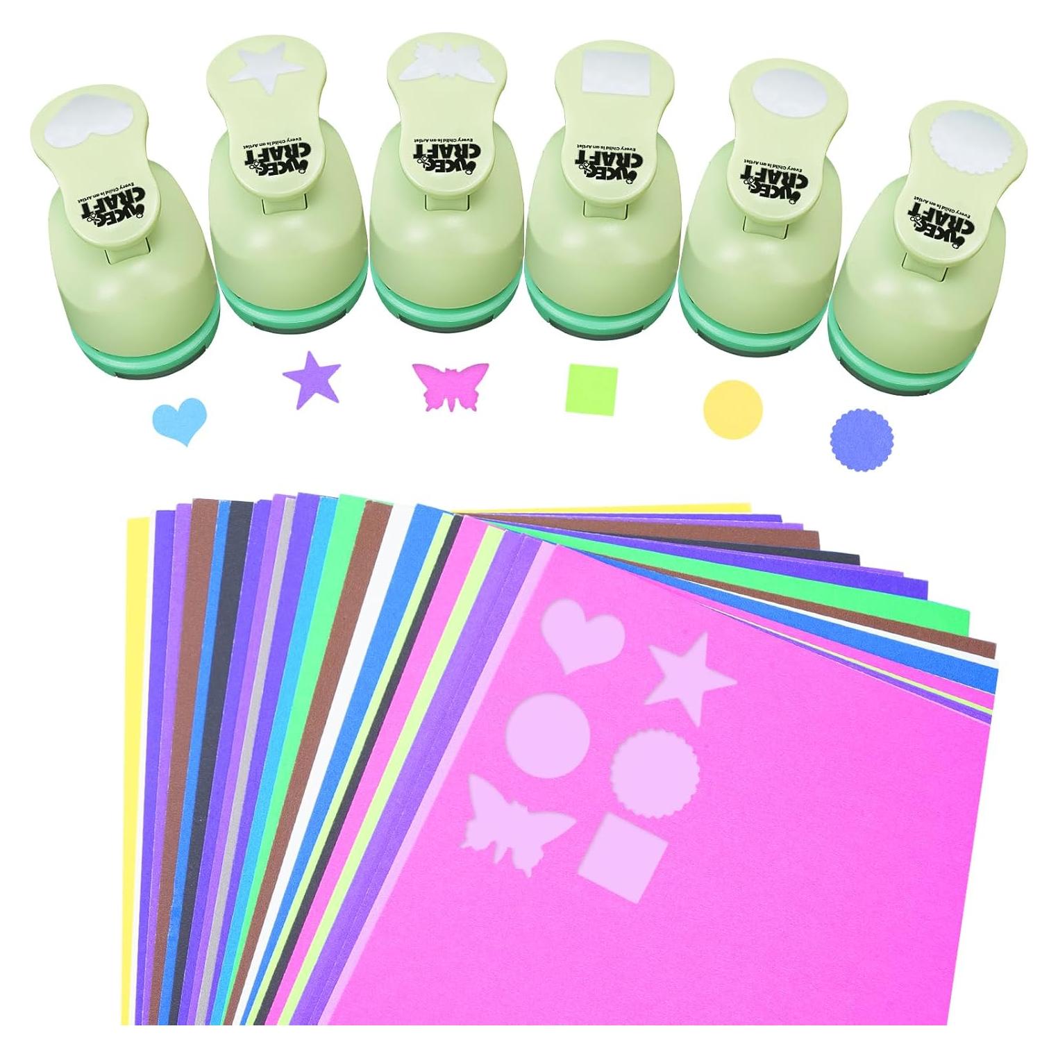 Troqueladora de Papel UCEC Set de 6 Formas + 30 Hojas