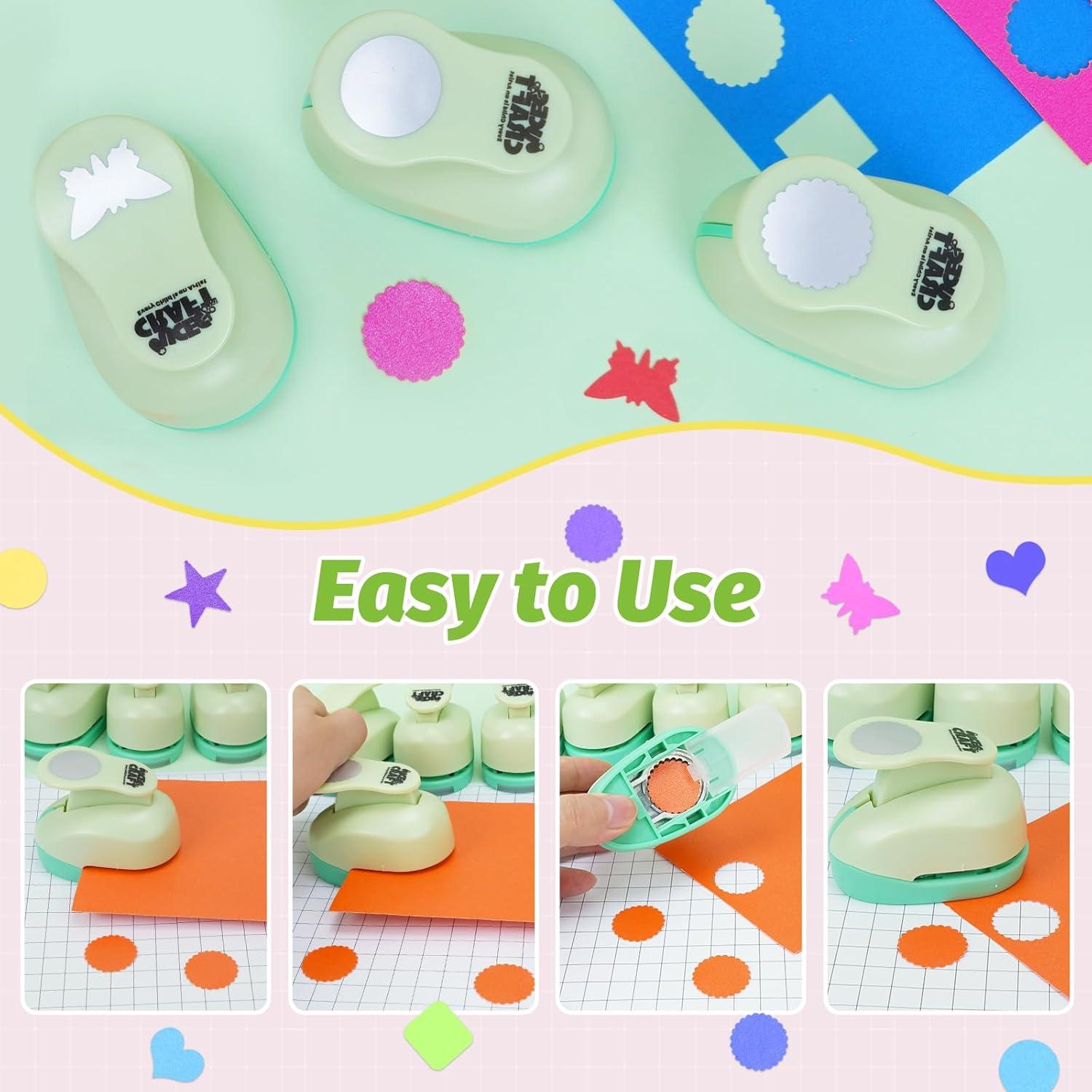 Troqueladora de Papel UCEC Set de 6 Formas + 30 Hojas