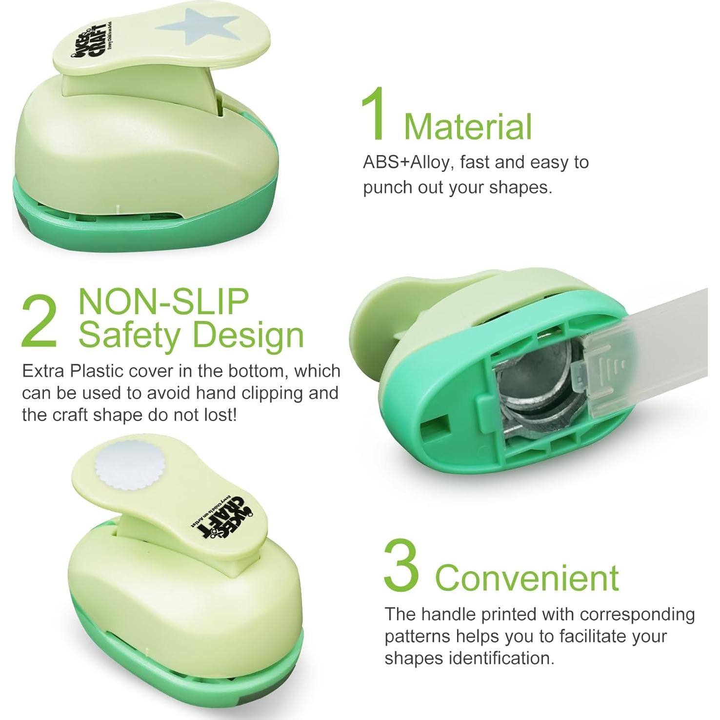 Troqueladora de Papel UCEC Set de 6 Formas + 30 Hojas