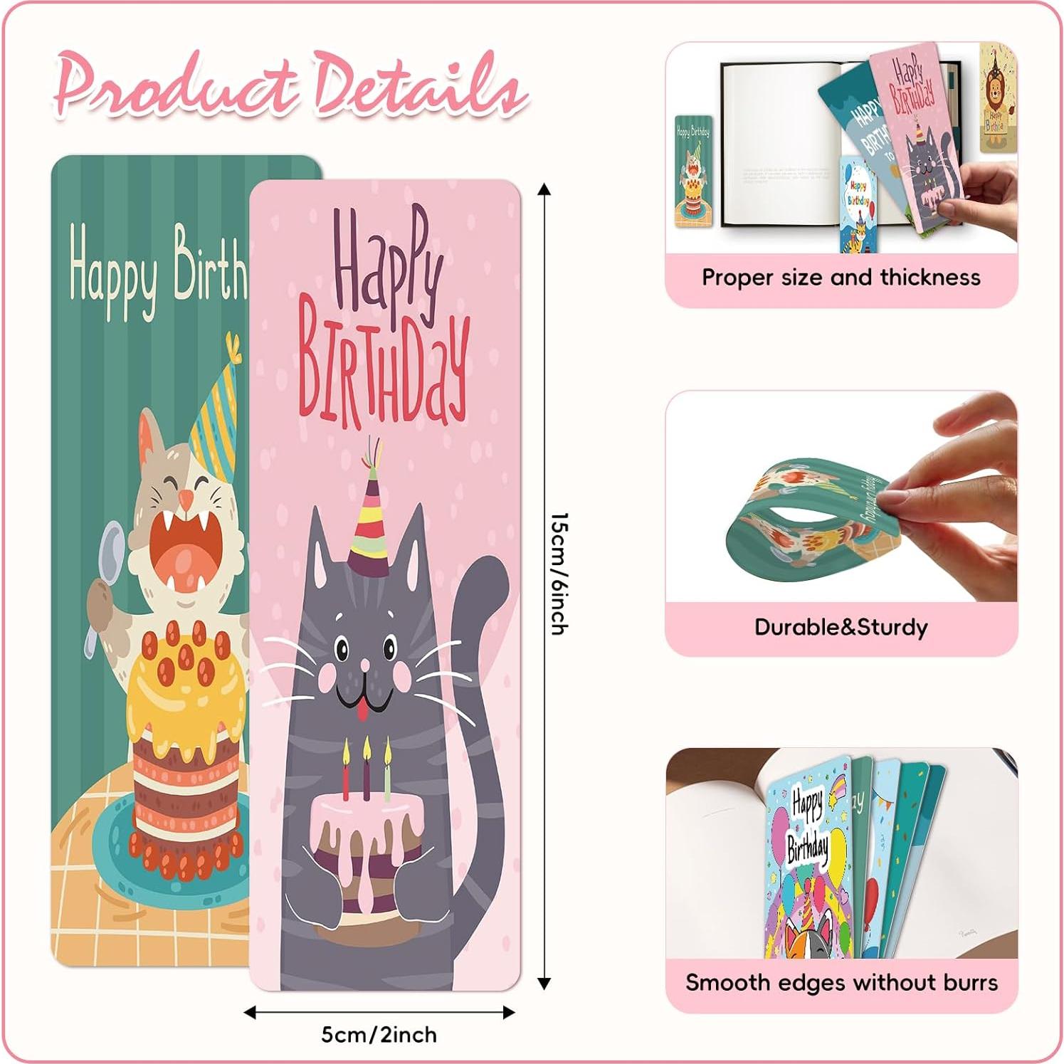 100 Marcadores de Cumpleaños emzrivo Multicolor 5x15 cm