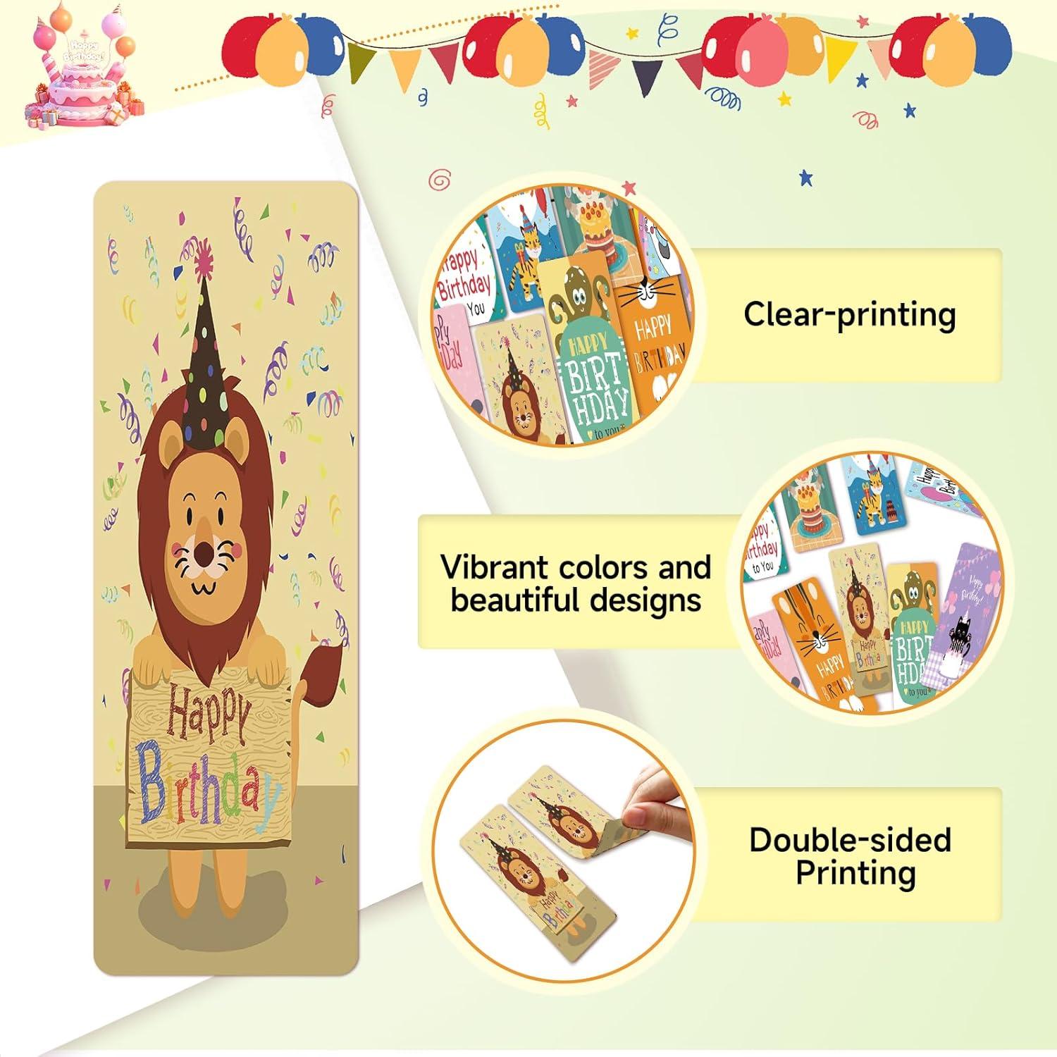 100 Marcadores de Cumpleaños emzrivo Multicolor 5x15 cm