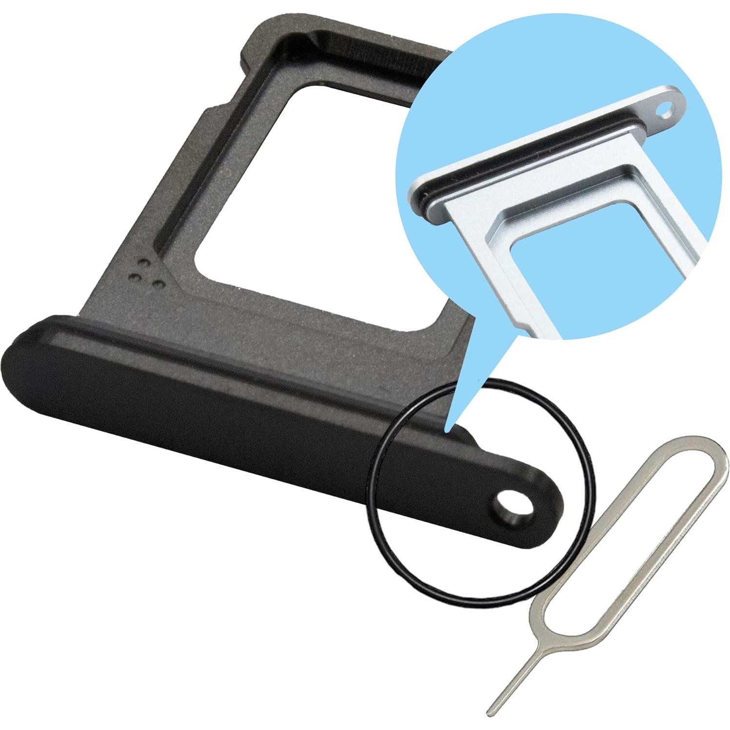 Bandeja SIM MMOBIEL para iPhone 15 Pro/Pro Max - Negro