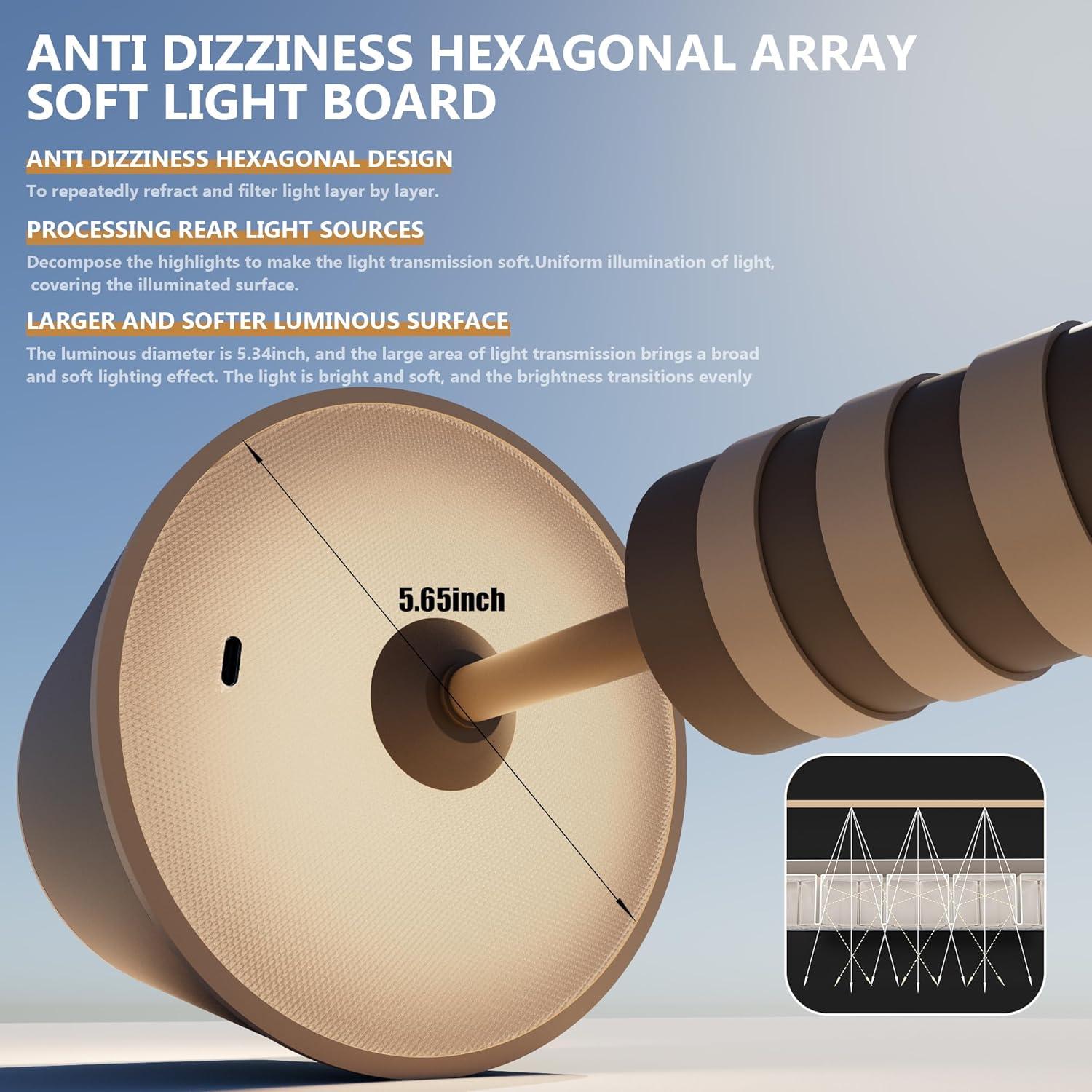 Lámpara de mesa inalámbrica Timjorman FY-01 8000mAh