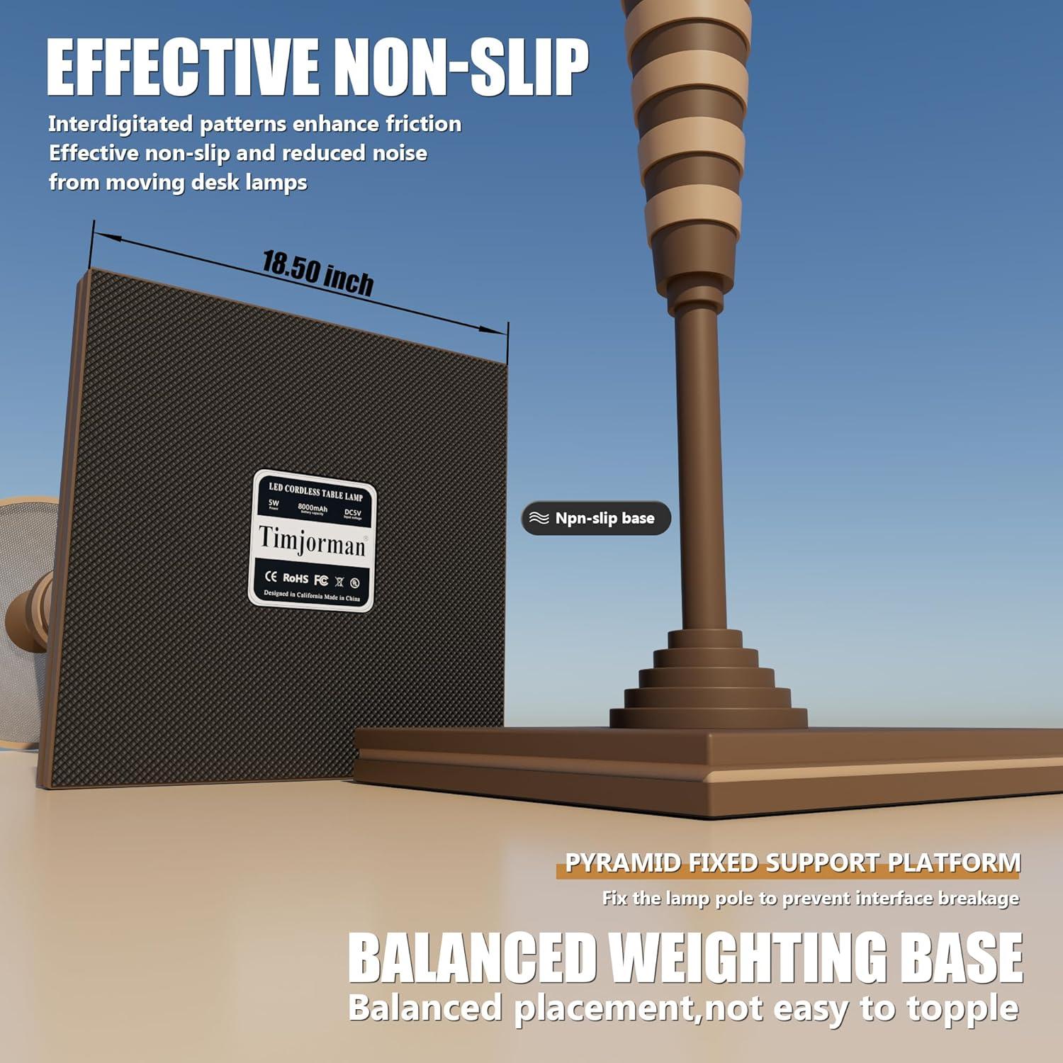 Lámpara de mesa inalámbrica Timjorman FY-01 8000mAh