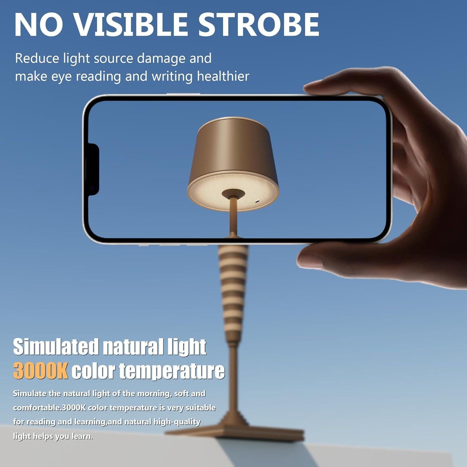 Lámpara de mesa inalámbrica Timjorman FY-01 8000mAh