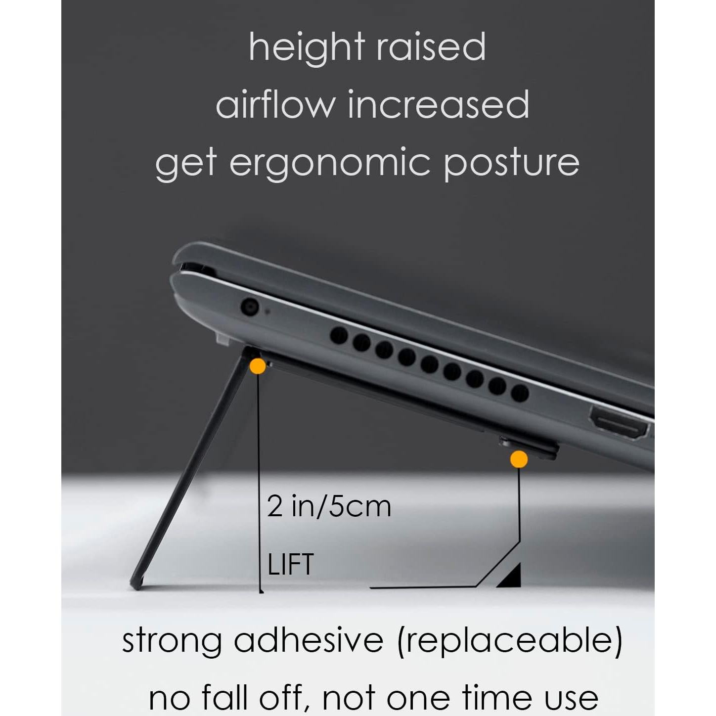 Soporte Plegable para Laptop Aulumu G07 Ergonómico Negro