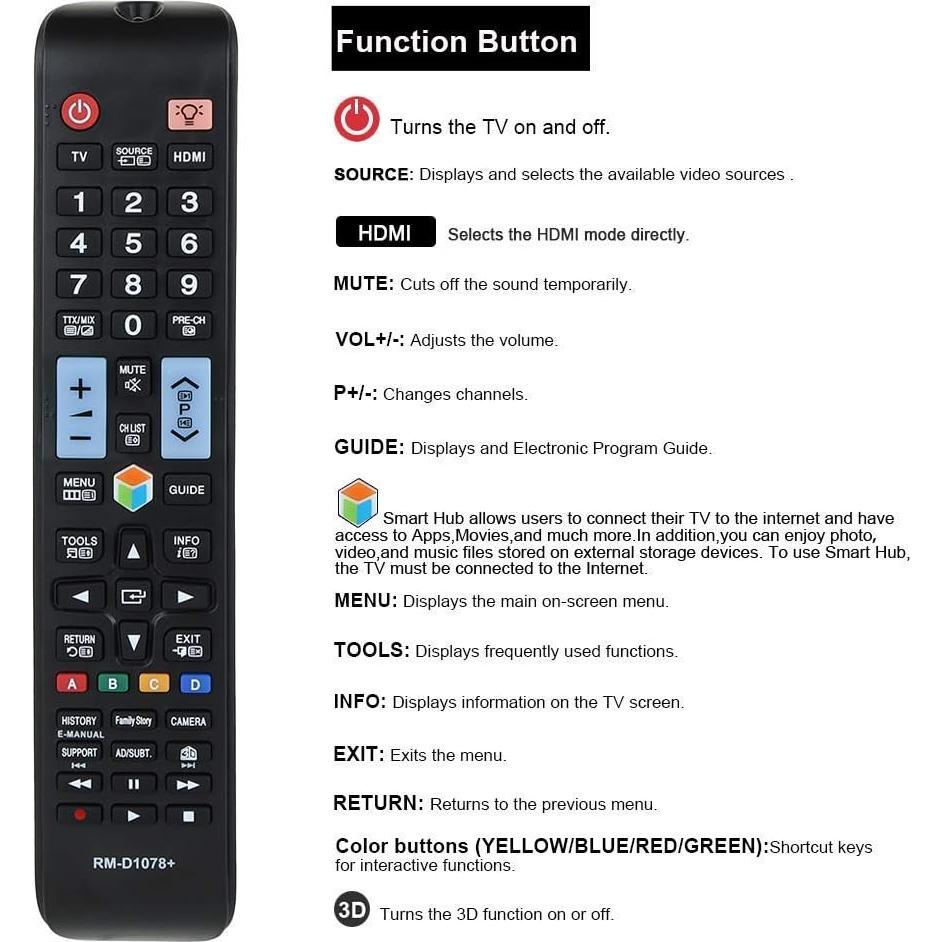 Control Remoto Universal Vtinva para TV Samsung LCD LED