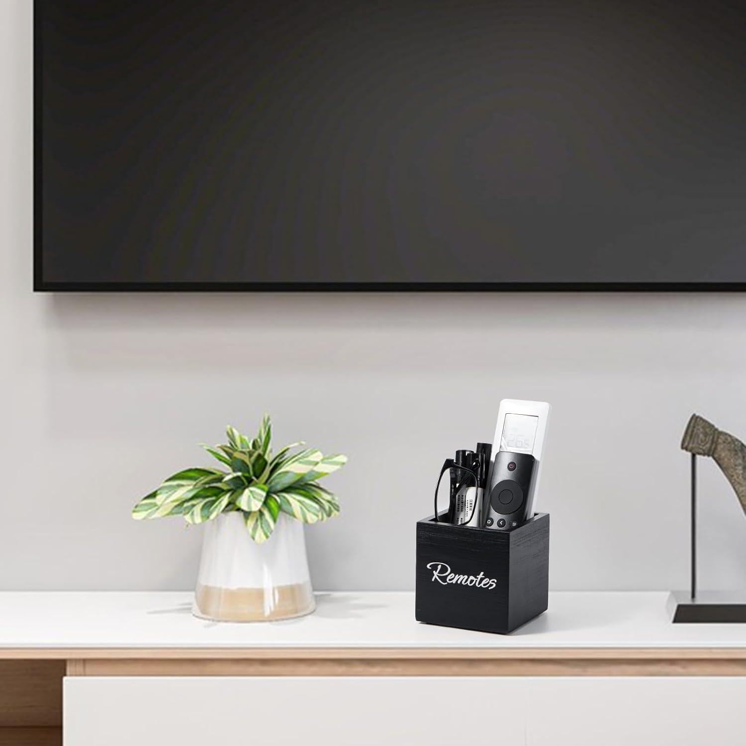 Soporte de Control Remoto de Madera Yeeco 8.89 cm Blanco