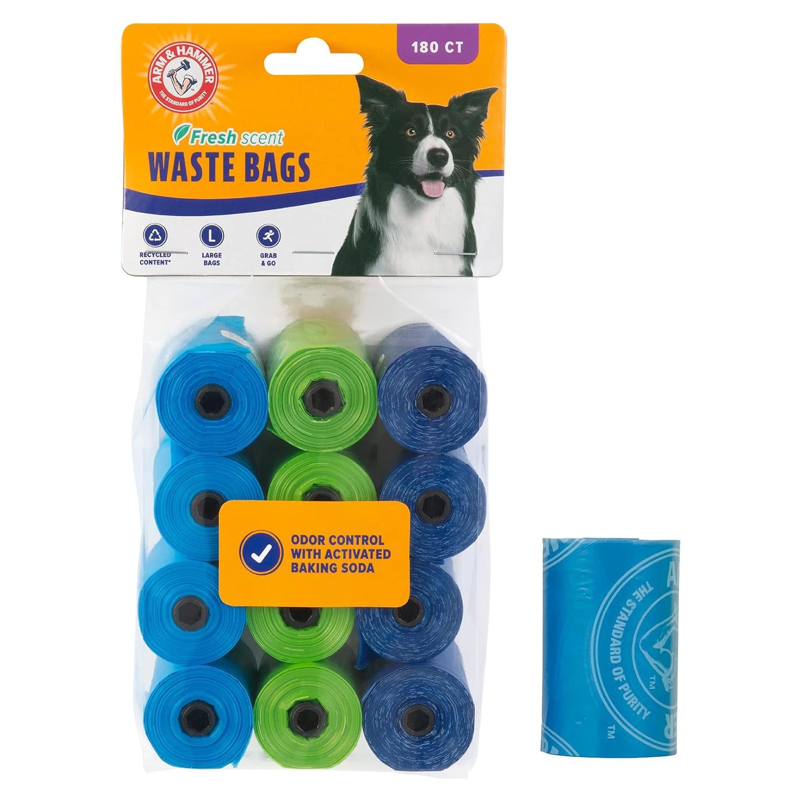 Bolsas Desechables para Excremento de Perro Arm & Hammer 180 Unidades