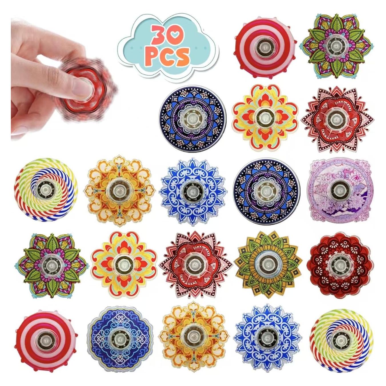 30 Mini Spinners Antiestrés PRAABDC - Juguetes para Alivio