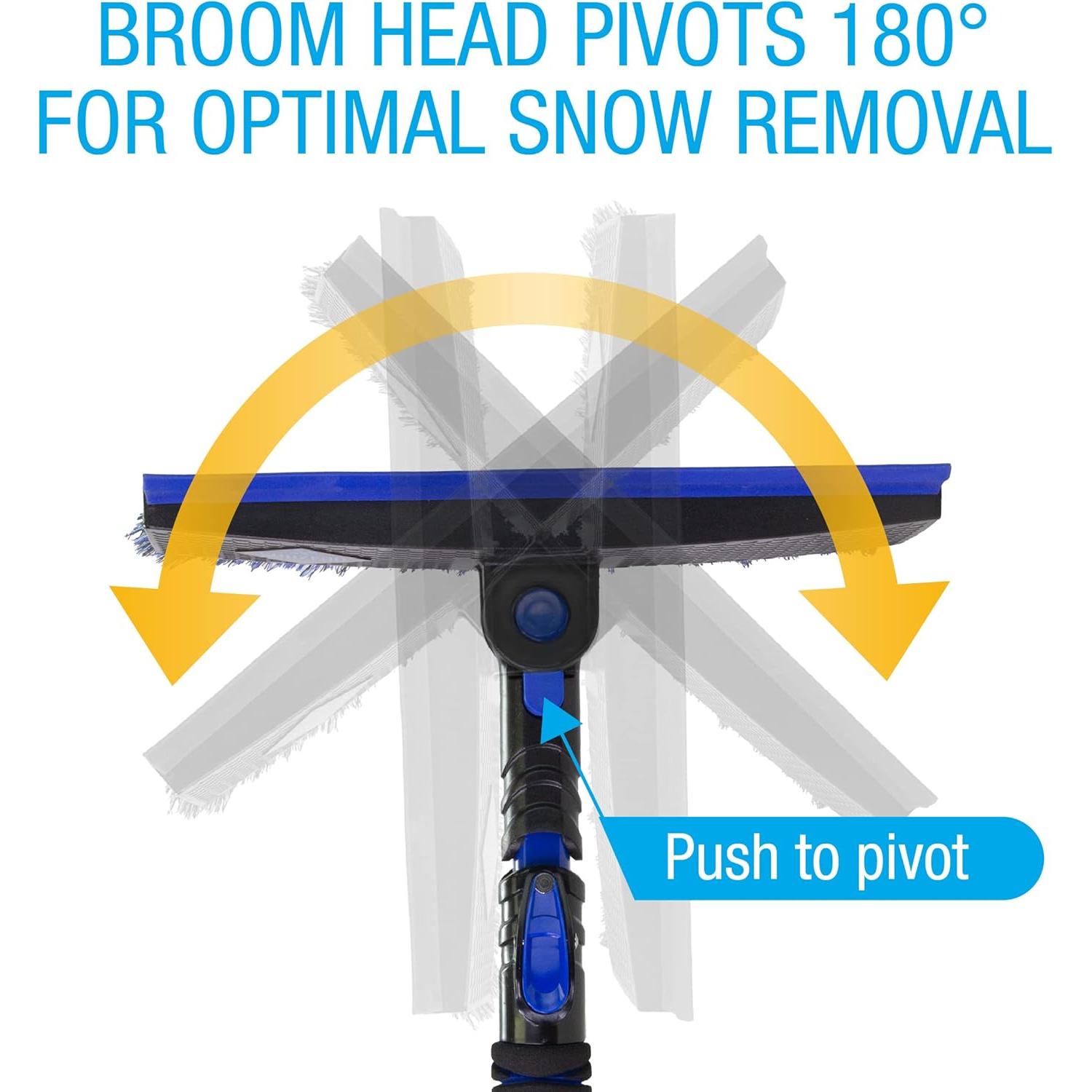 SubZero POWER-Force Snow Broom 137 cm y Raspador de Hielo 28 cm