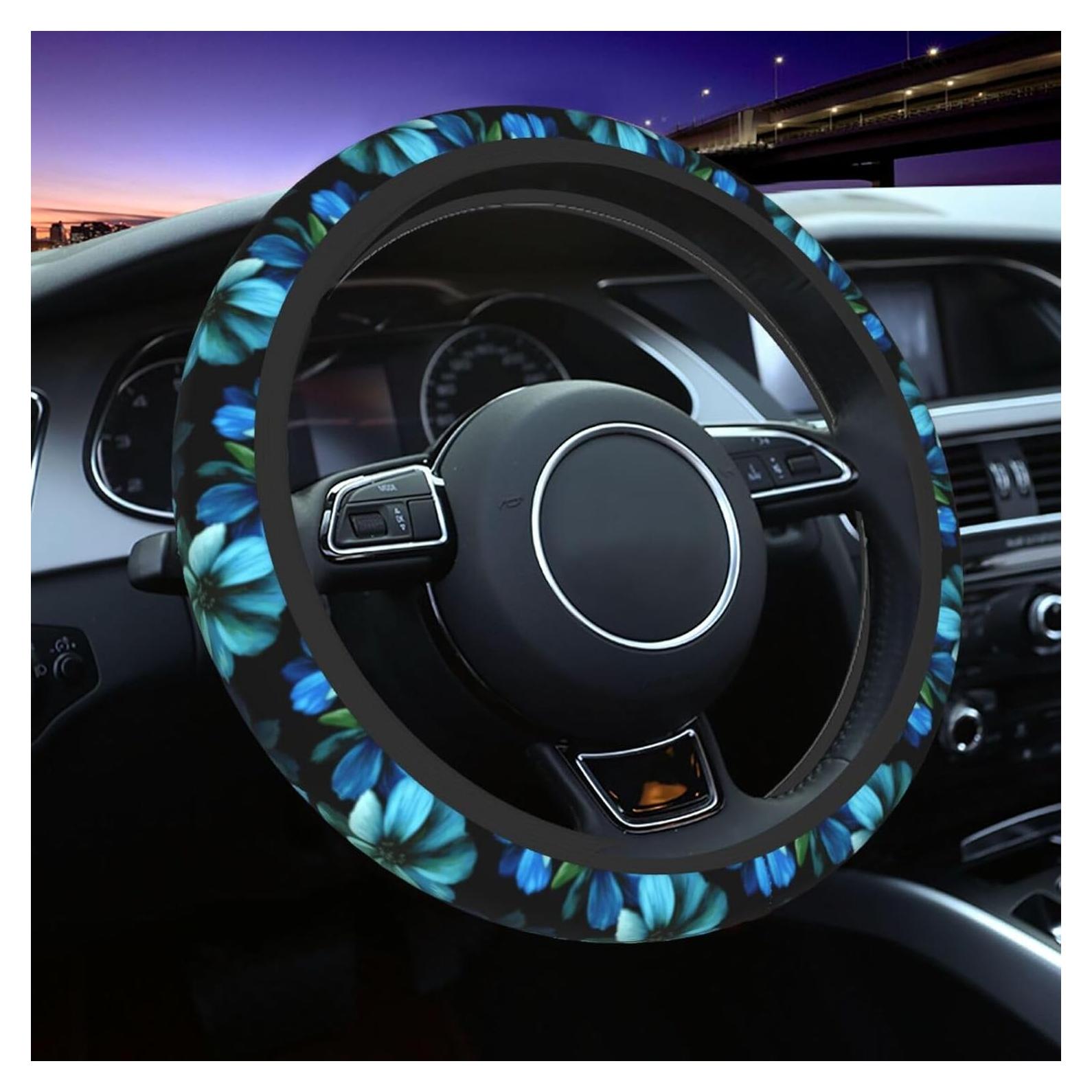 Funda de Volante Neopreno TSIQRT Azul 37-38 cm Antideslizante