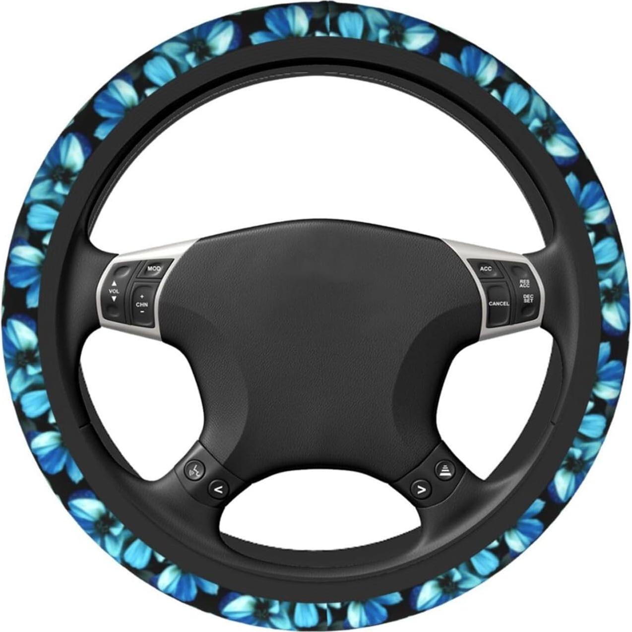 Funda de Volante Neopreno TSIQRT Azul 37-38 cm Antideslizante