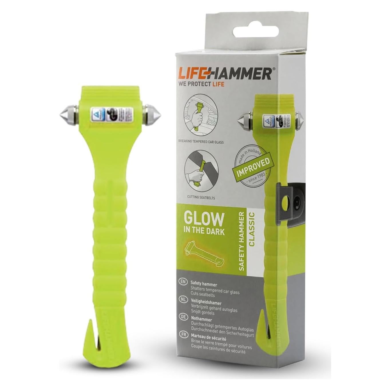 Martillo de Seguridad Lifehammer CR-134455 con Cortador de Cinturón