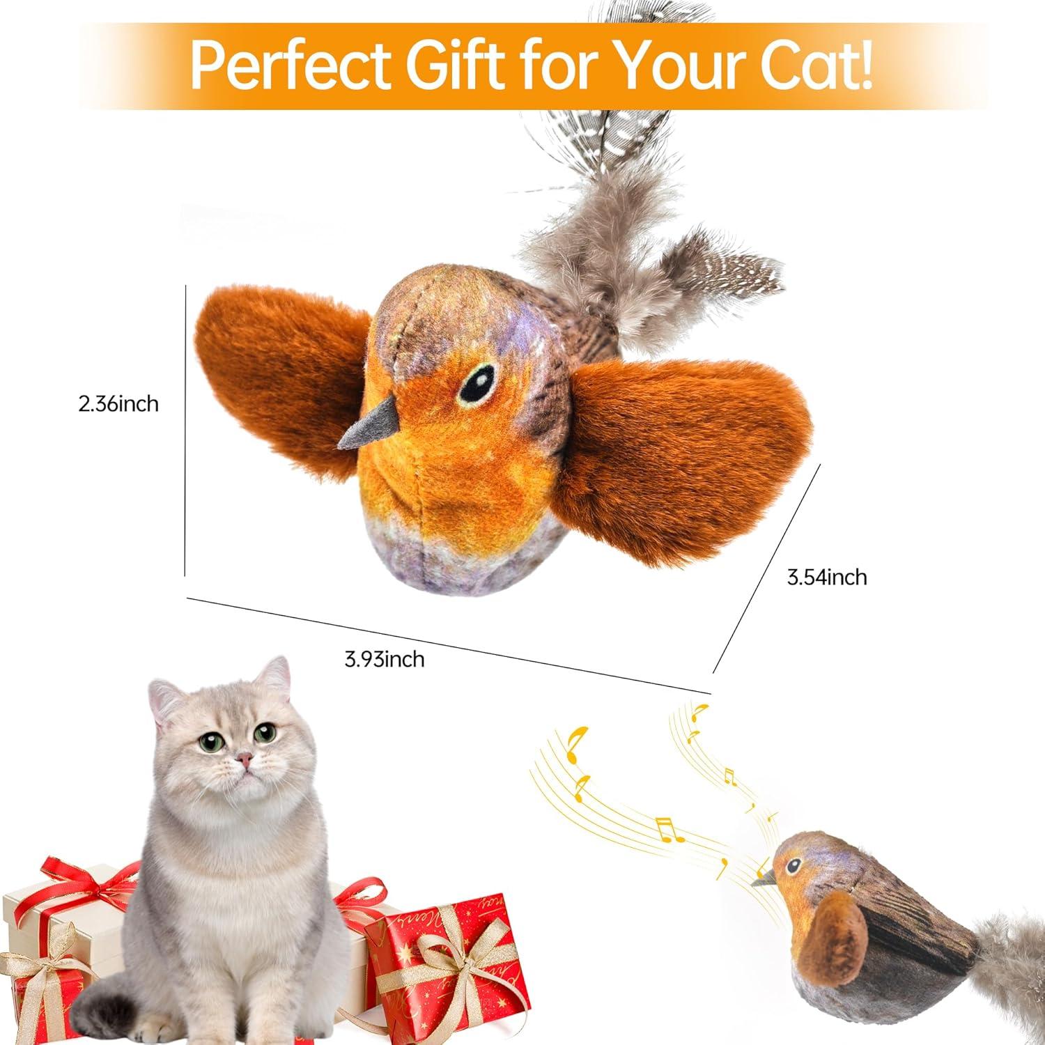 Juguete para Gato Wagcraze Pájaro Chirriante Interactivo