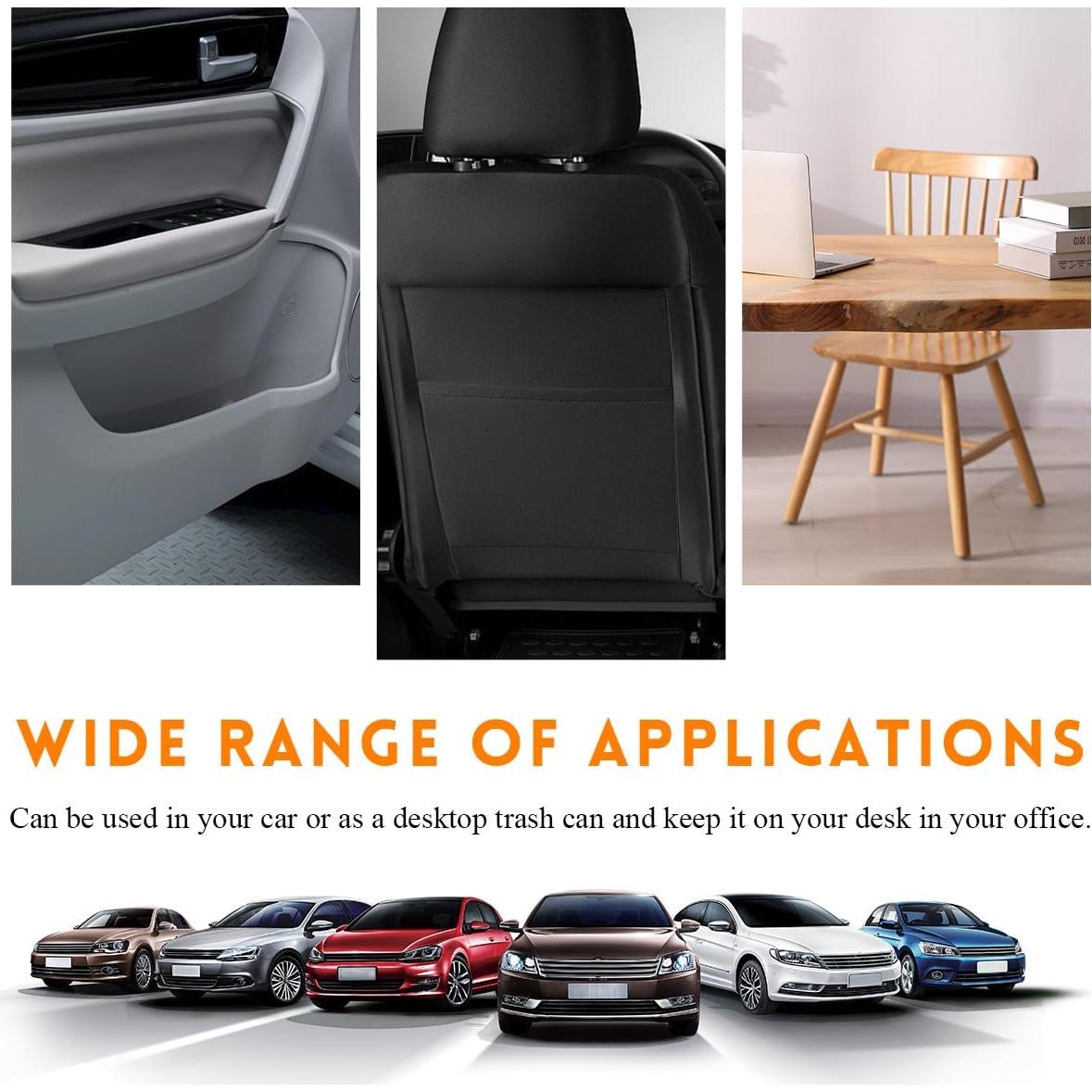 Basurero para Auto SHMZK Beige, Portátil y a Prueba de Fugas