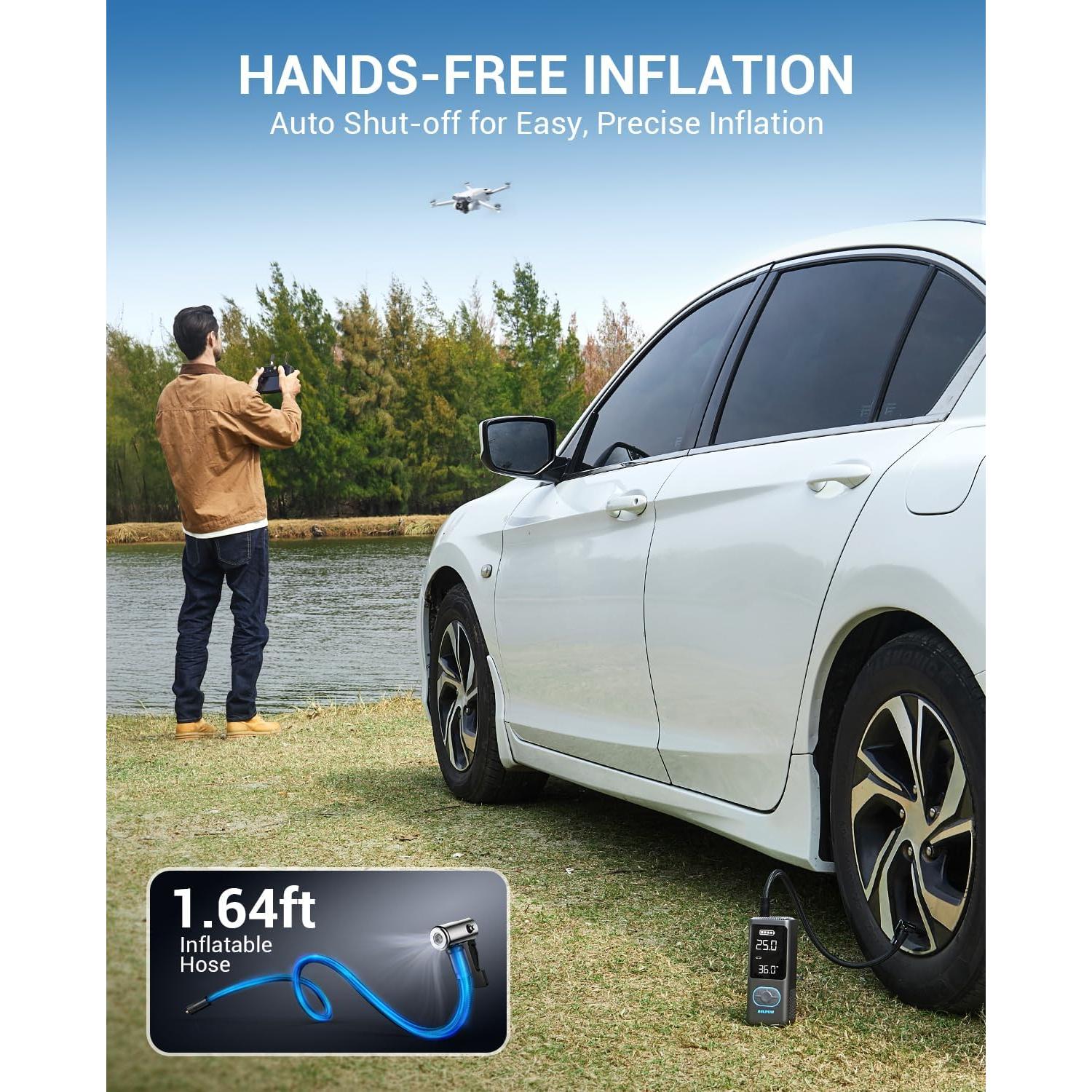 Compresor de Aire Portátil AVAPOW AP18 150 PSI Inalámbrico