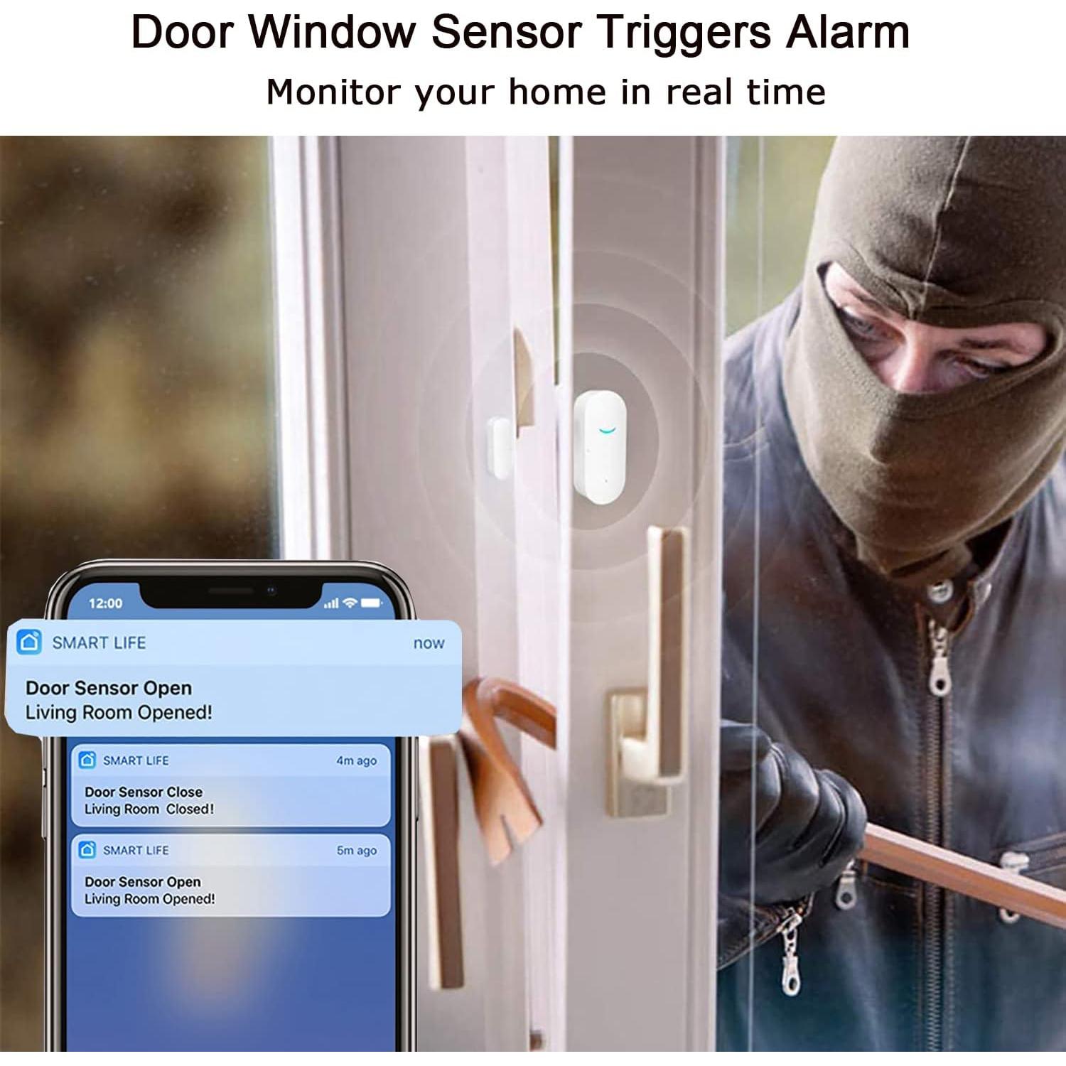 Sensor de Puerta WiFi Gaoducash - Alarma Inalámbrica Inteligente