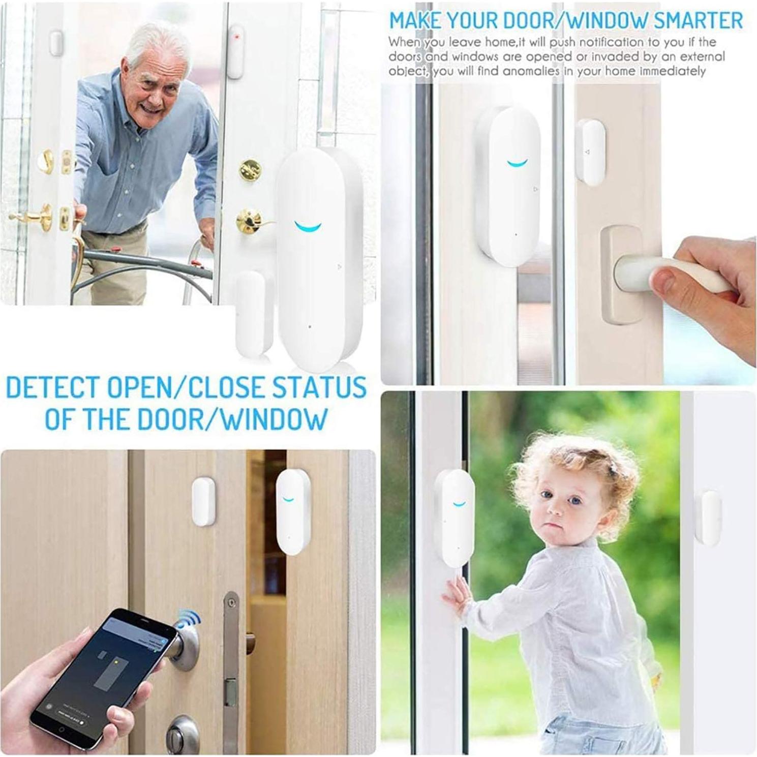 Sensor de Puerta WiFi Gaoducash - Alarma Inalámbrica Inteligente