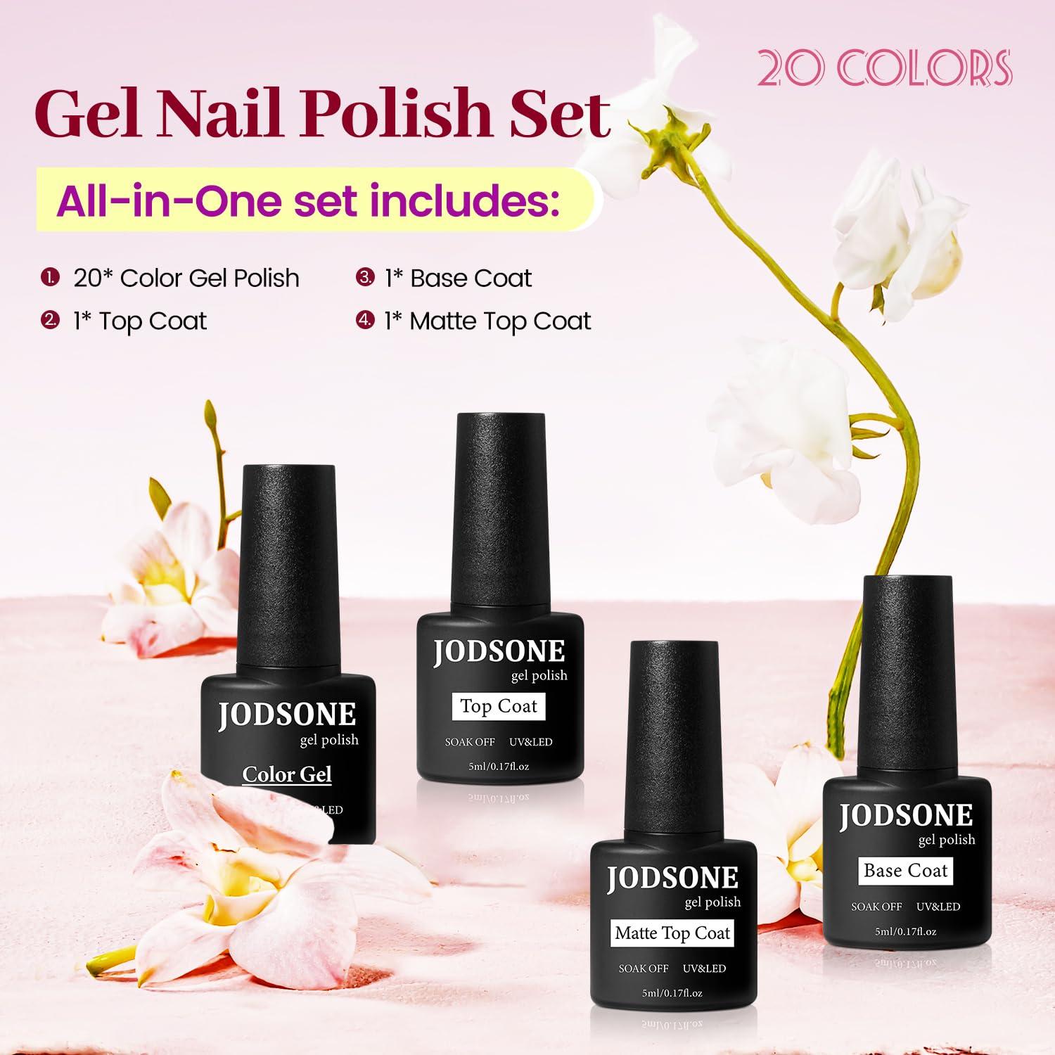 Kit de Esmalte en Gel JODSONE 23 Piezas Colorido