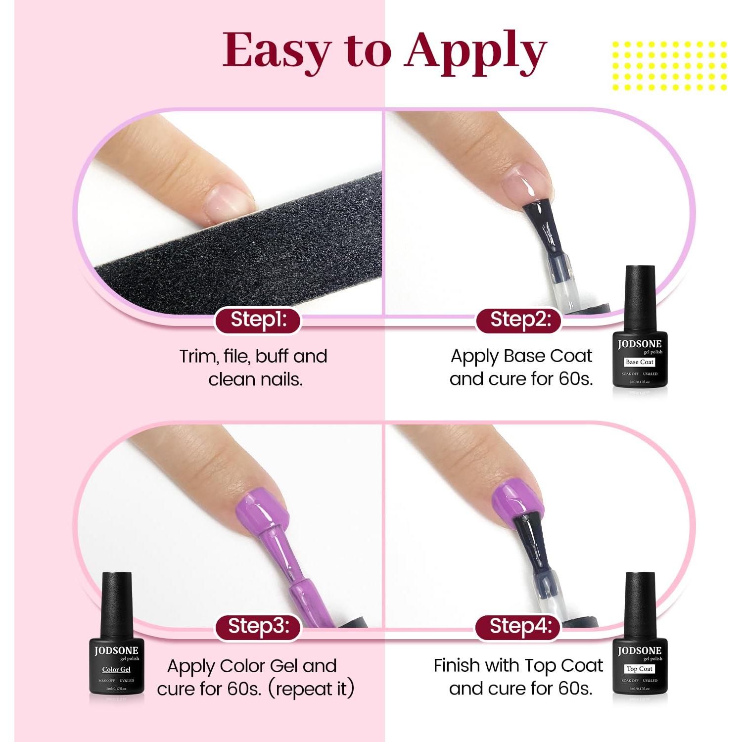 Kit de Esmalte en Gel JODSONE 23 Piezas Colorido