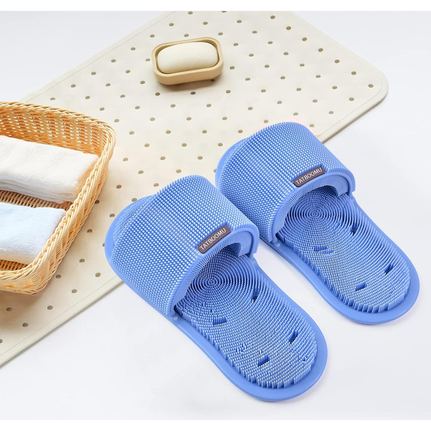 Exfoliador de pies de silicona TATBOOMU con ventosas antideslizantes