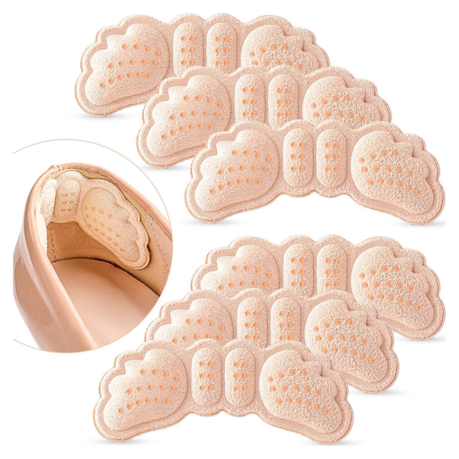 6 Pares Almohadillas para Talones EIRMAT Beige Alivio Dolor