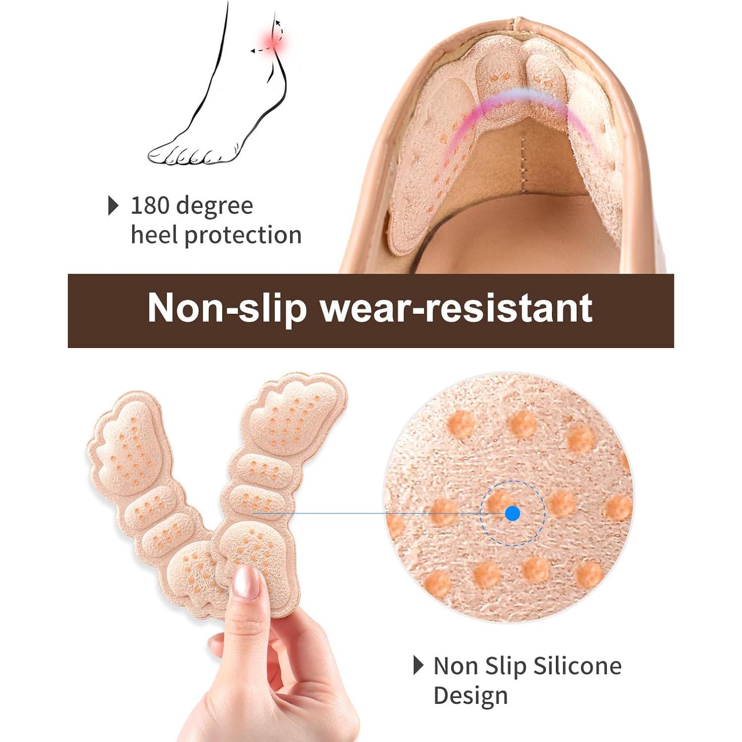 6 Pares Almohadillas para Talones EIRMAT Beige Alivio Dolor