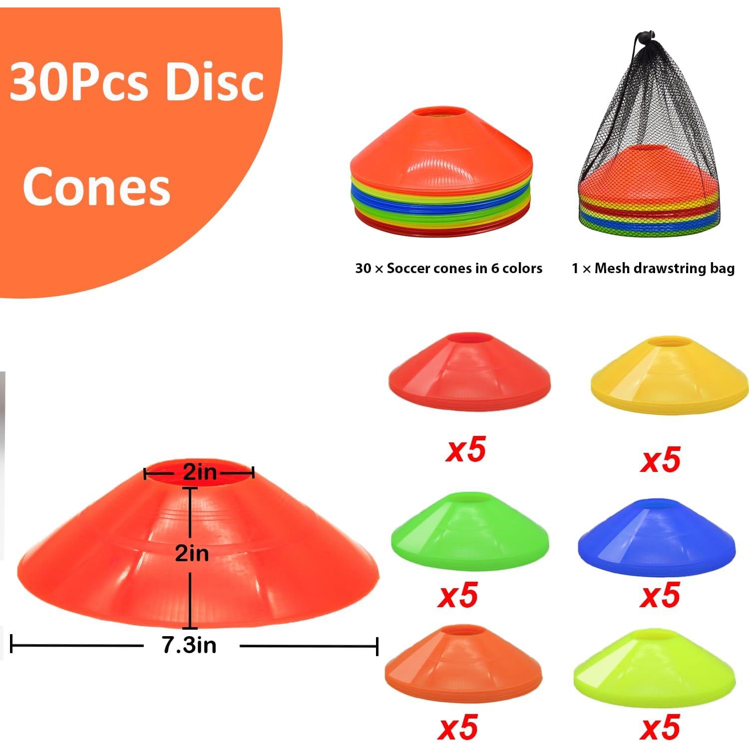 Juego de Conos Deportivos Tialero 42 Pcs 18cm Multicolor