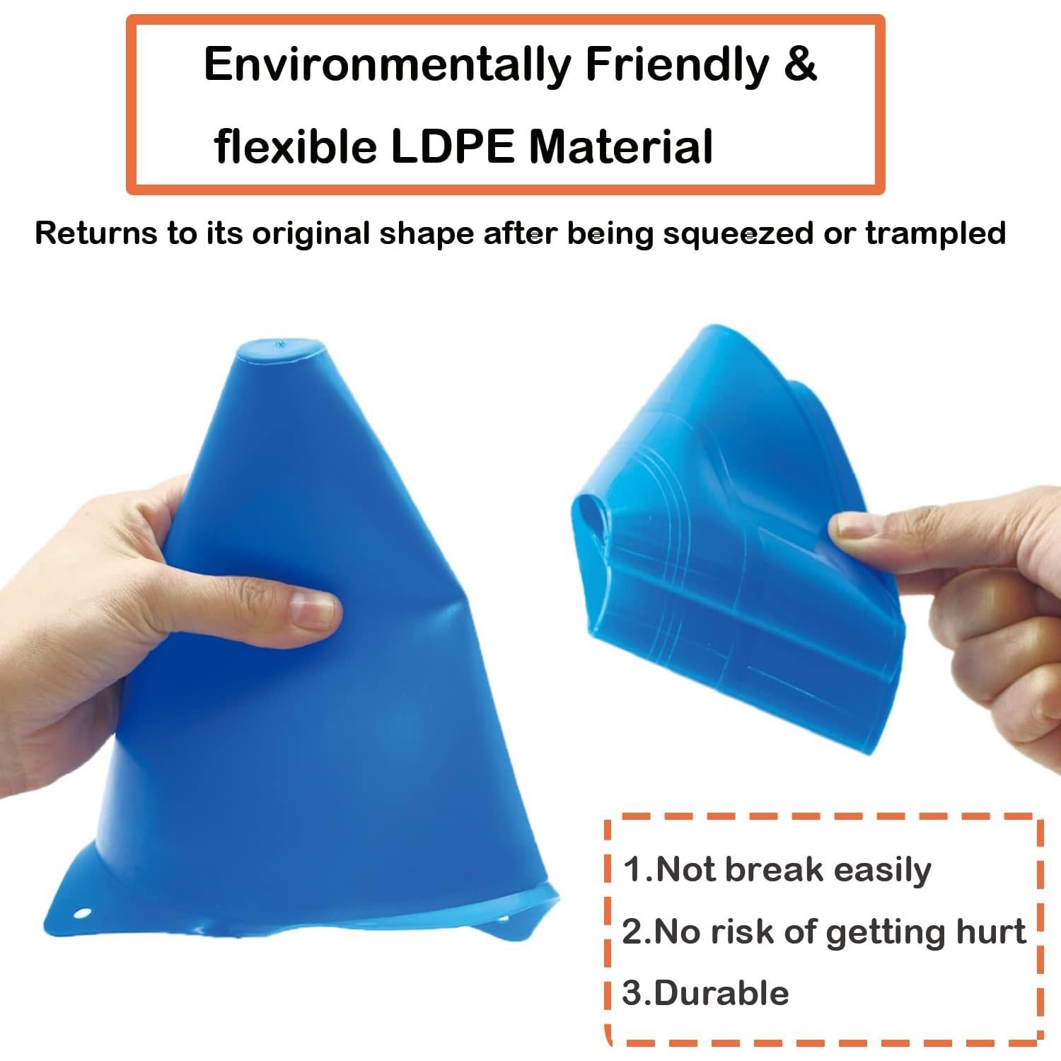 Juego de Conos Deportivos Tialero 42 Pcs 18cm Multicolor