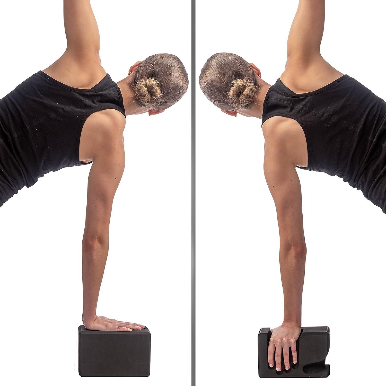 Bloques de Yoga WRIST BUDDY Negro 2 Piezas Ergonomicos