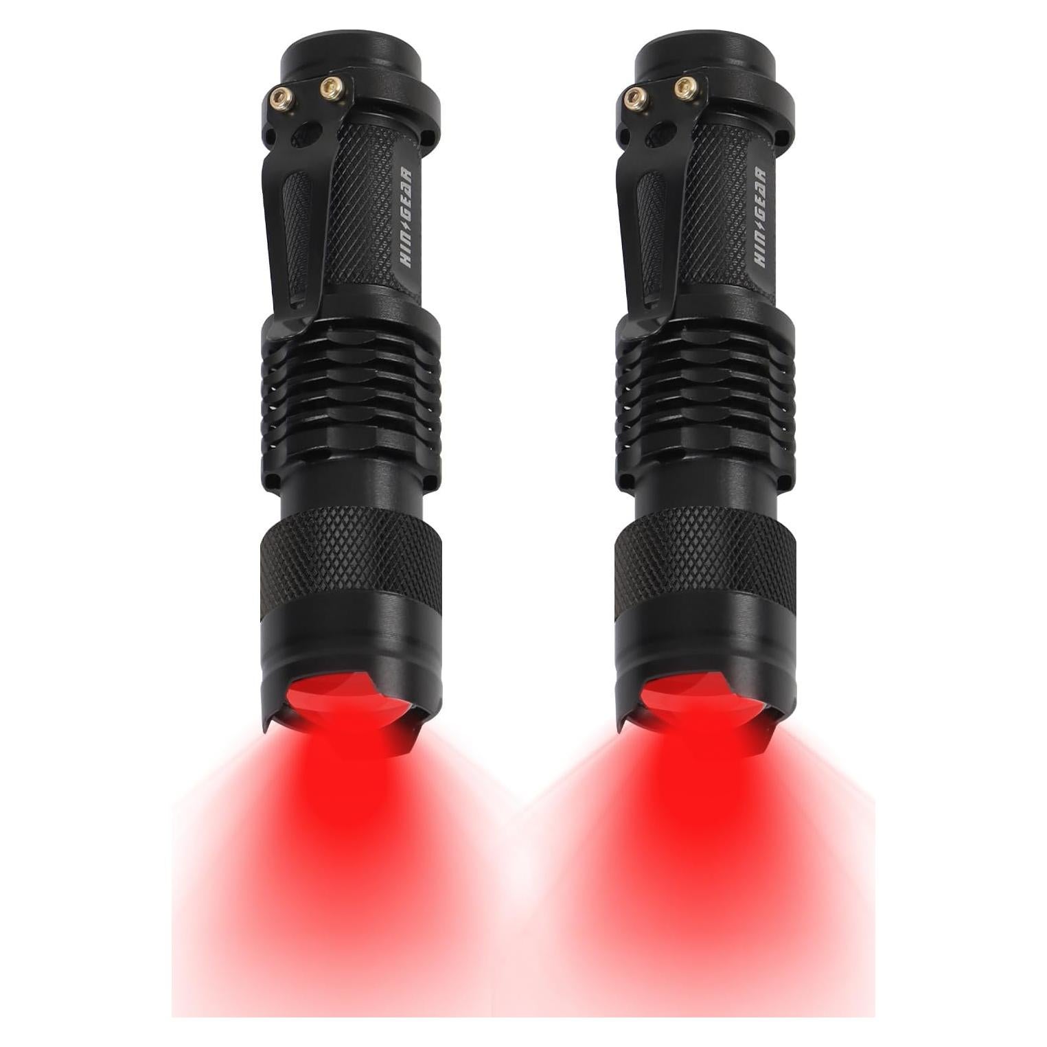 Paquete de 2 Linternas LED Rojas HinsGEAR SK68RD2 para Astronomía
