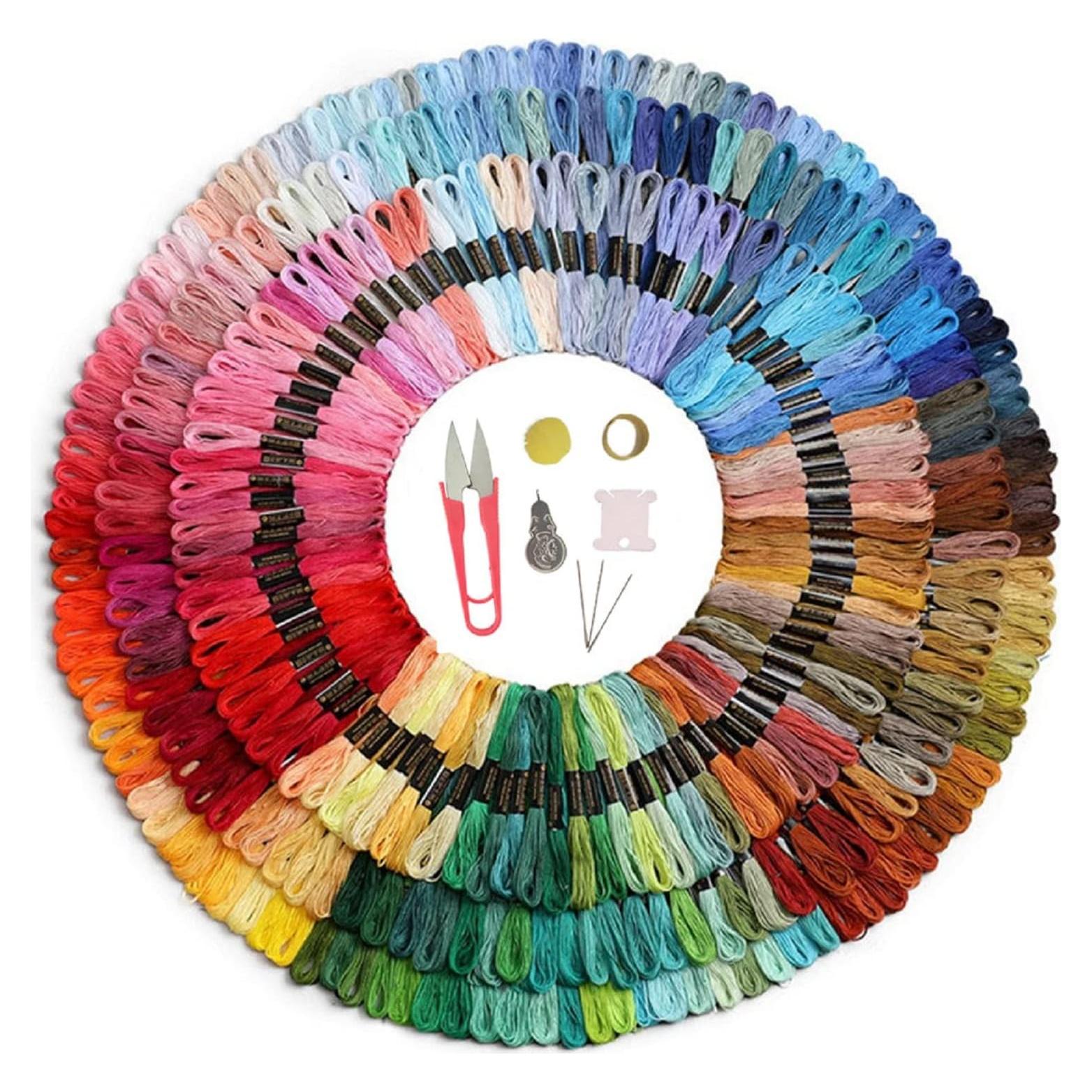 Hilos de Bordado Dimensean 100 Pcs Algodón 8m Colores Variados