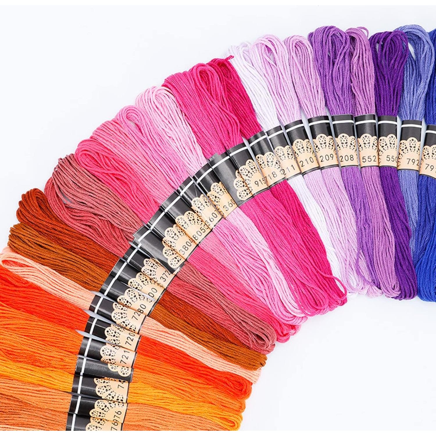 Hilos de Bordado Dimensean 100 Pcs Algodón 8m Colores Variados