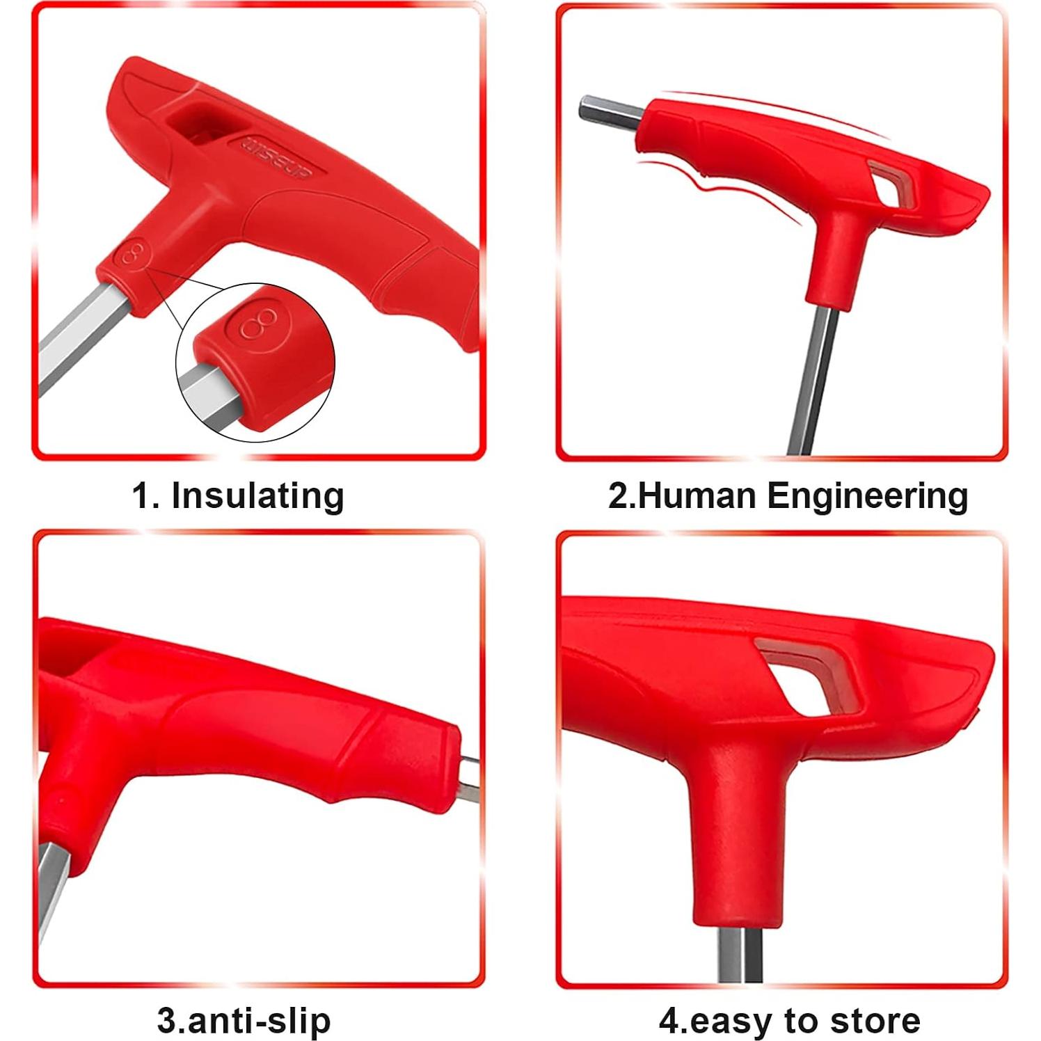 Juego de llaves Allen WISEUP 2.5mm con mango en T ergonómico