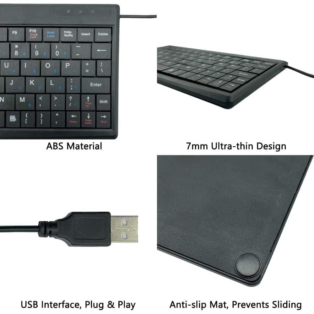 Teclado Mini USB CUQI para PC y Android TV Box - 217x109mm