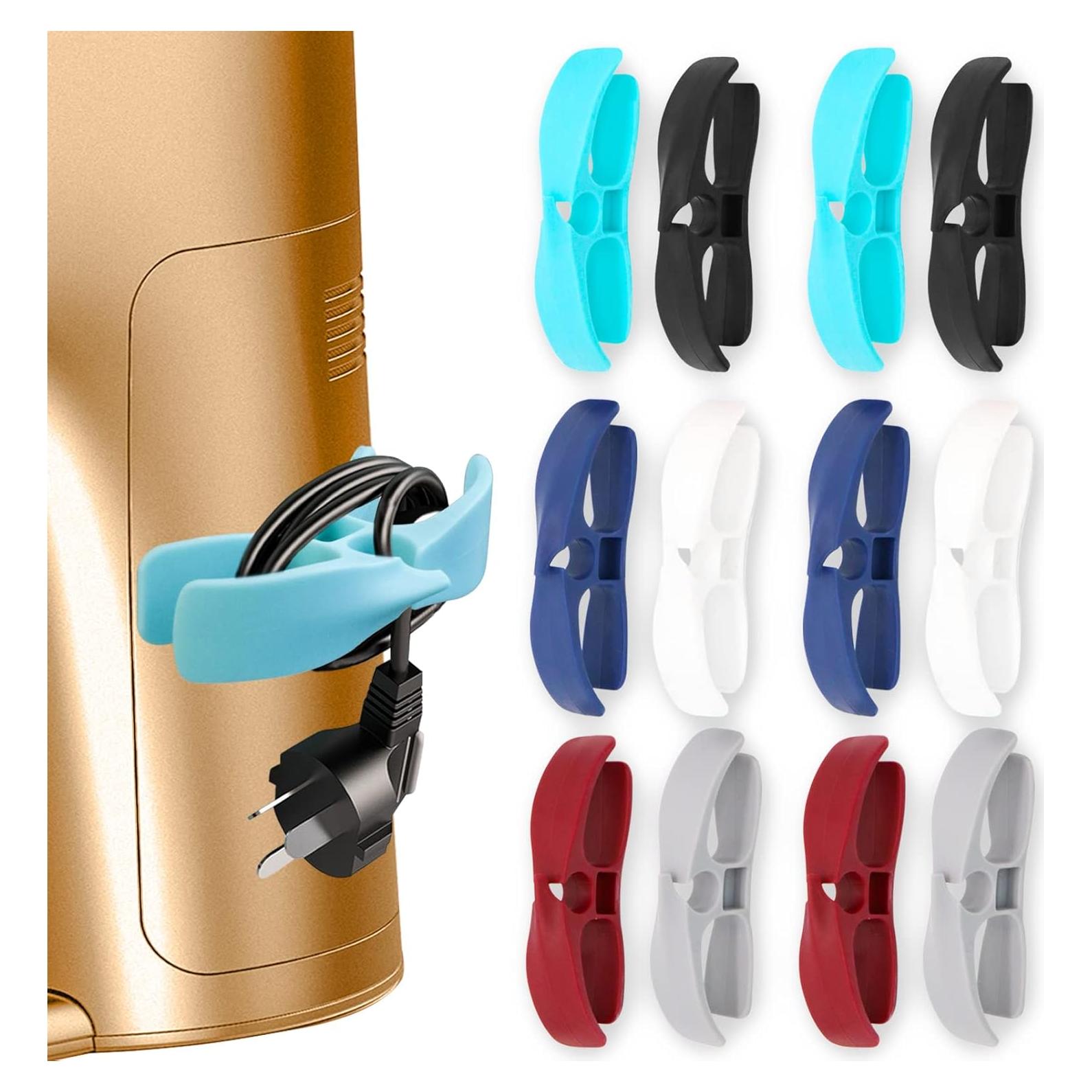 Organizador de Cables para Electrodomésticos de Cocina - IUULOB, 12 Paquete, 6 Colores