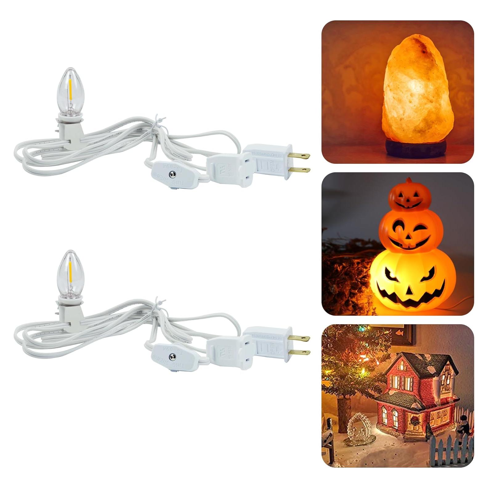 Cordón de Accesorio MYEMITTING 2 Paquetes con 2 Bombillas LED C7