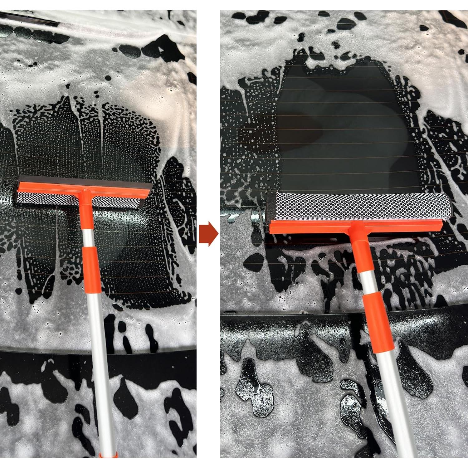 Limpiaparabrisas 2 en 1 Bunliuys con Mango Retráctil 73.66 cm