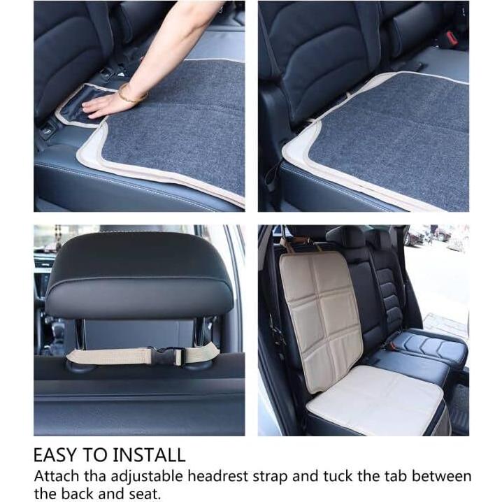 Protector de Asiento de Coche Pefirst PF801 Impermeable Beige