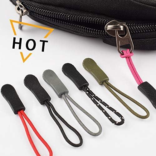 Tiradores de Cremallera CTZD Verde Militar - Paquete de 10 Unidades