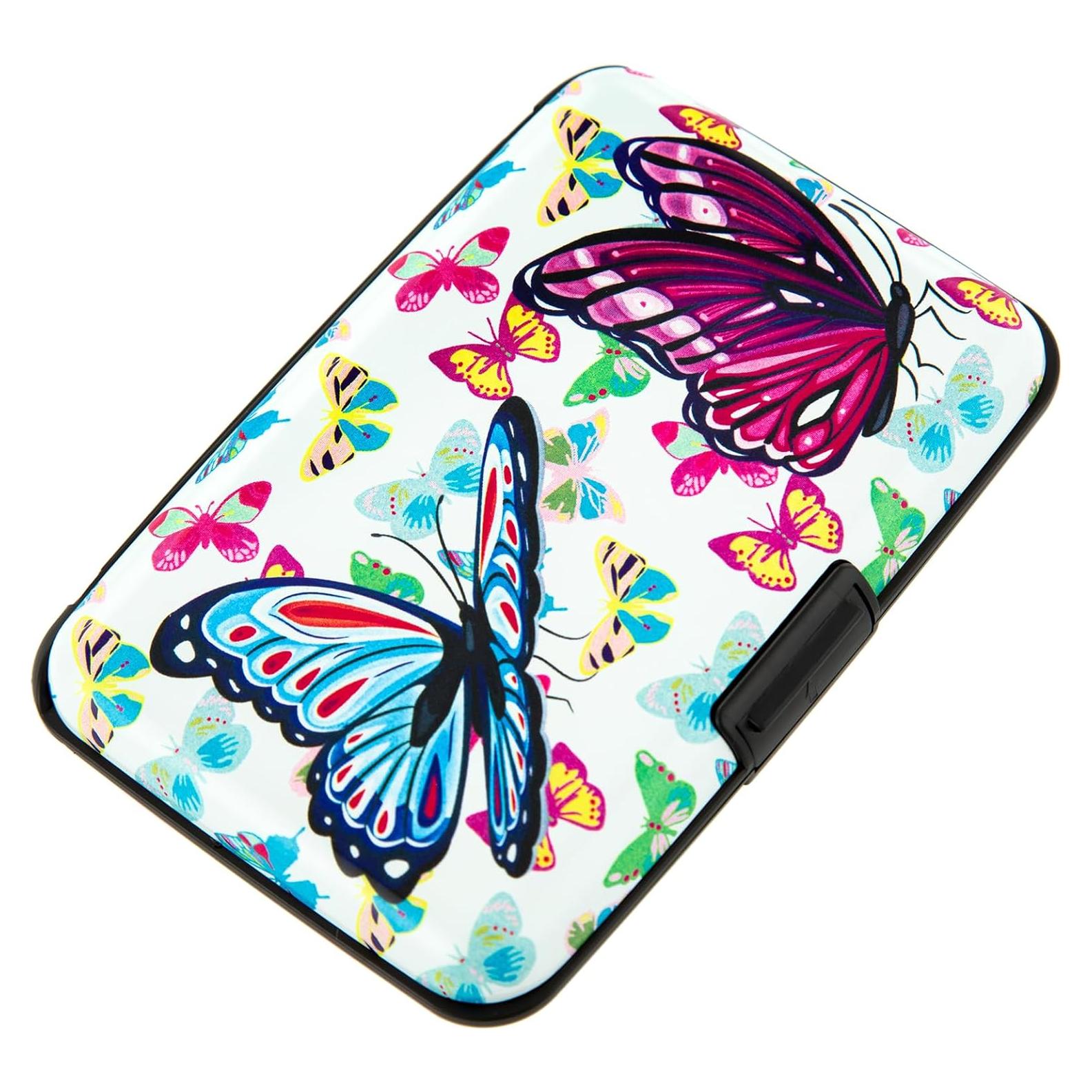 Billetera RFID Compacta Kaabao para Tarjetas - Diseño Mariposa