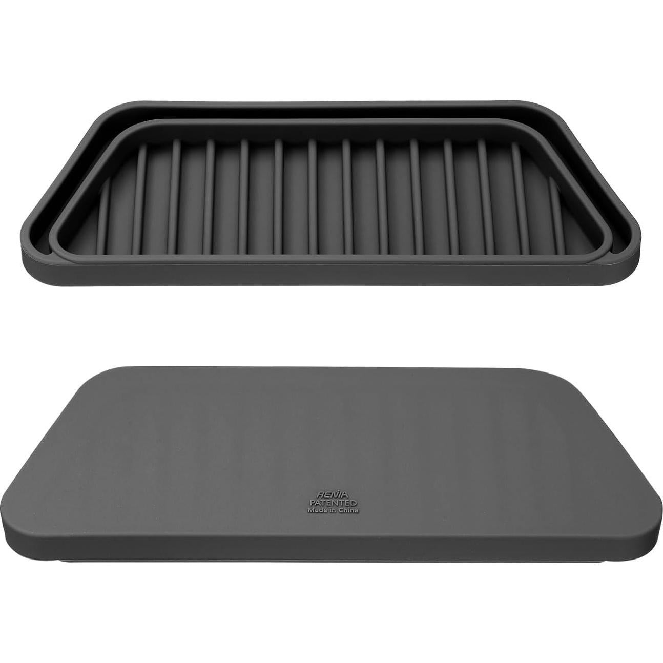 Bandeja de Goteo de Silicona uxcell para Refrigerador 20.83x9.91cm