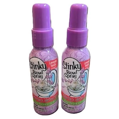 Spray para Inodoro Stinky Bowl 54.7 ml Lavanda Vainilla 2-Pack
