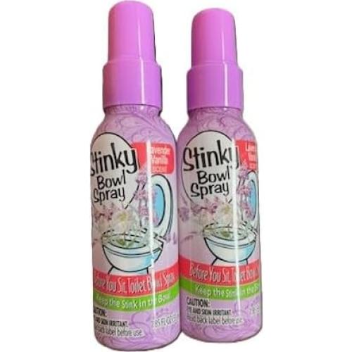 Spray para Inodoro Stinky Bowl 54.7 ml Lavanda Vainilla 2-Pack