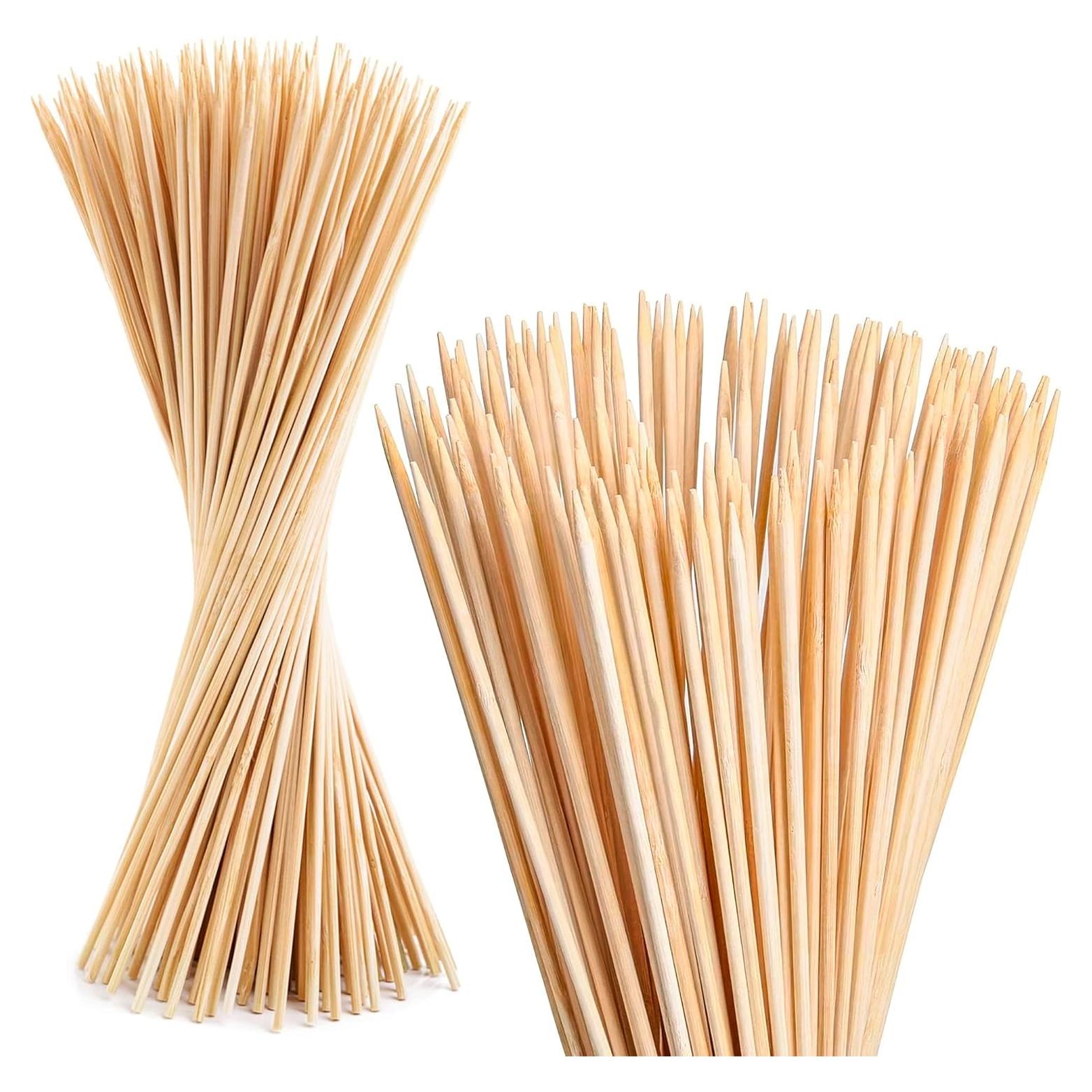 Juego de 100 Pinchos de Bambú Tesorrio 40.64 cm para Asar