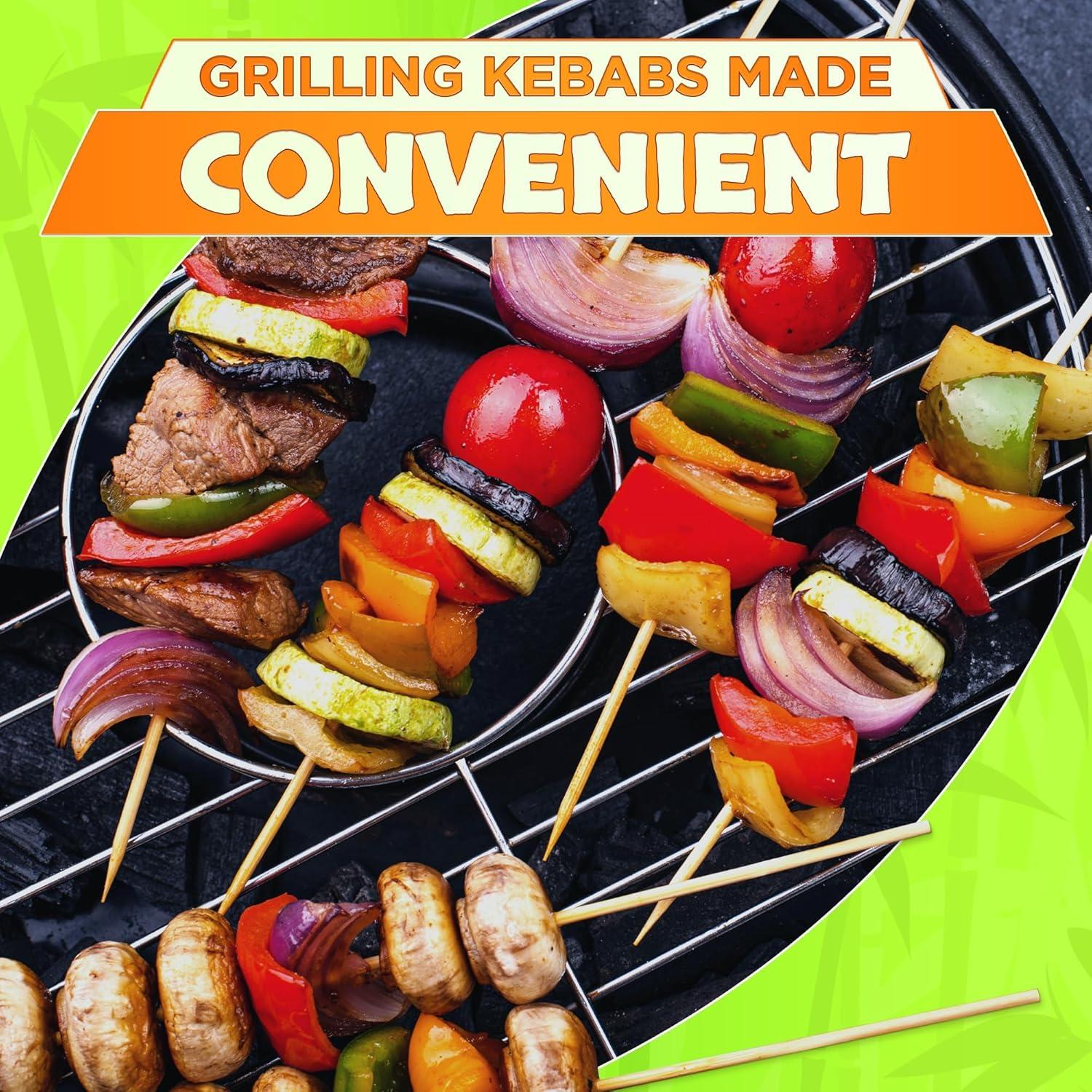 Juego de 100 Pinchos de Bambú Tesorrio 40.64 cm para Asar