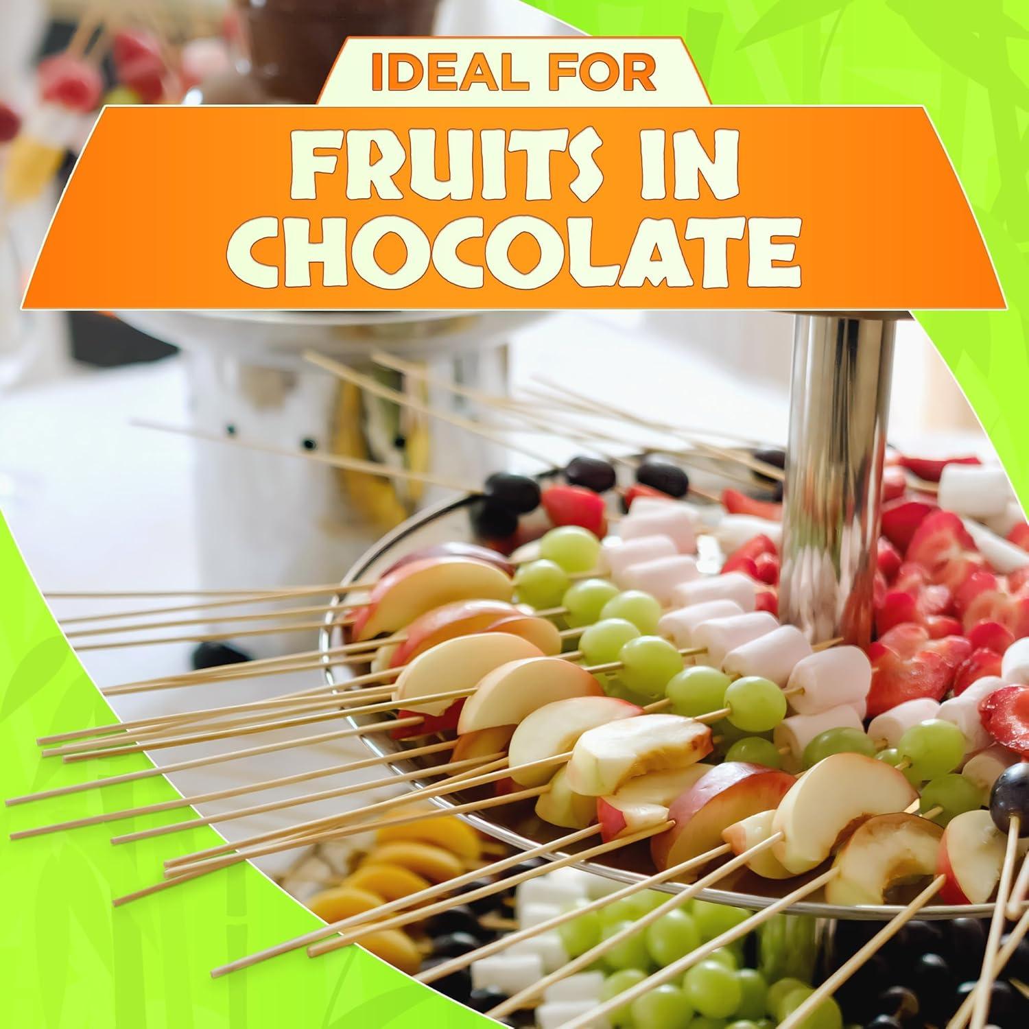 Juego de 100 Pinchos de Bambú Tesorrio 40.64 cm para Asar